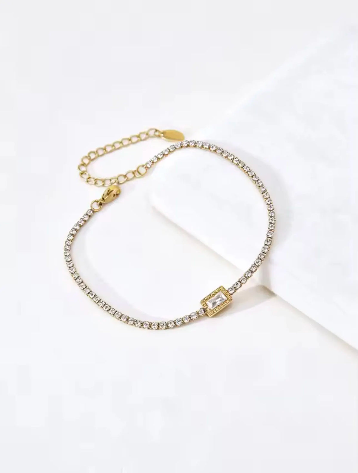 High-End Stainless Steel Sugar Cube Bracelet