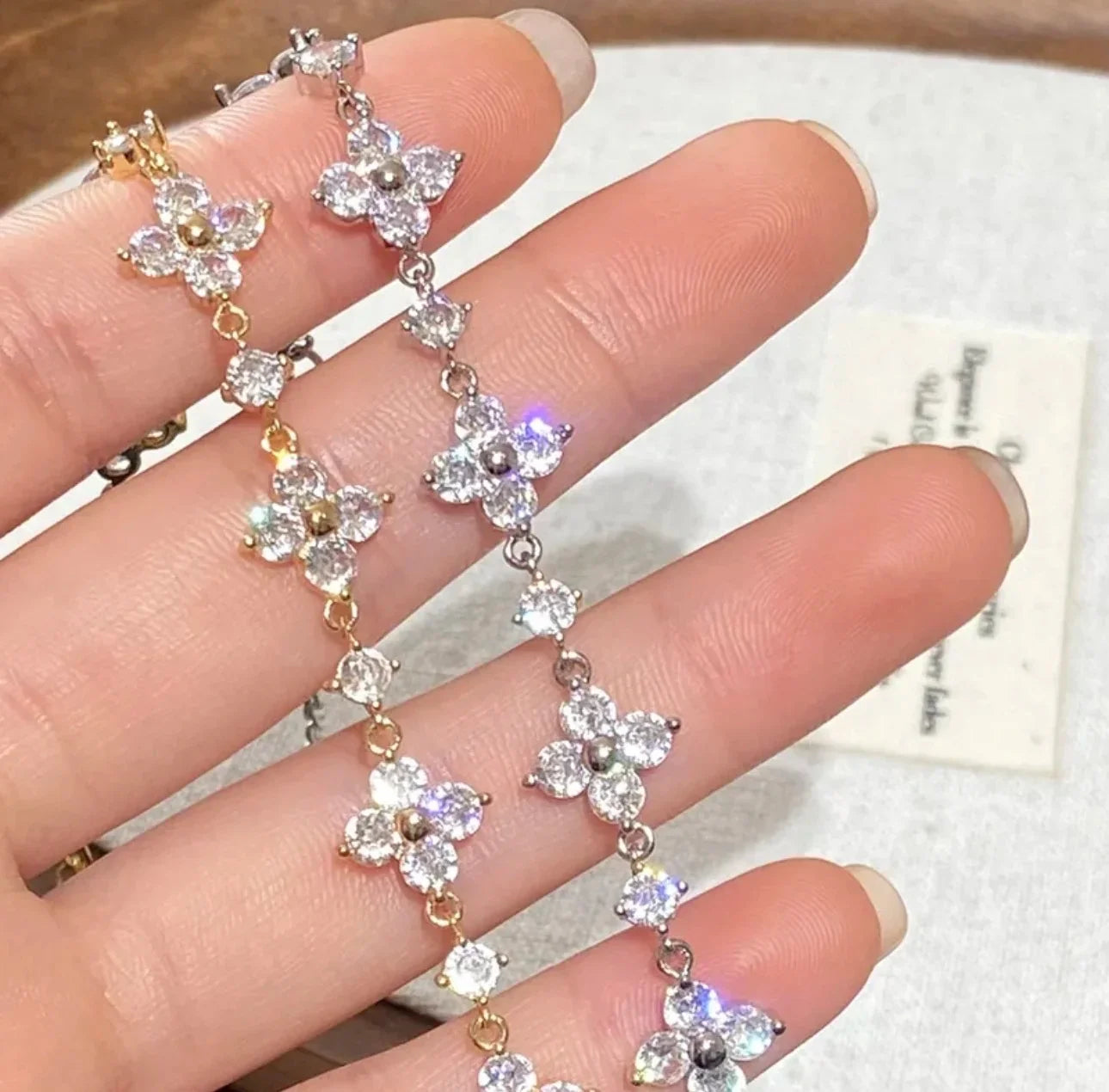 Clover Zircon Bracelet