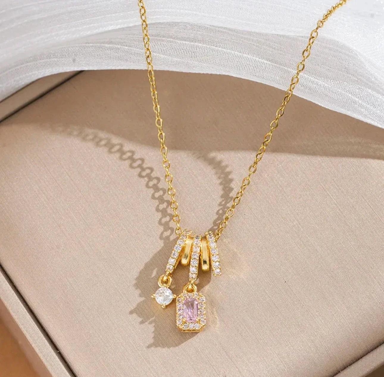 Tassel Crystal Charm Pendant