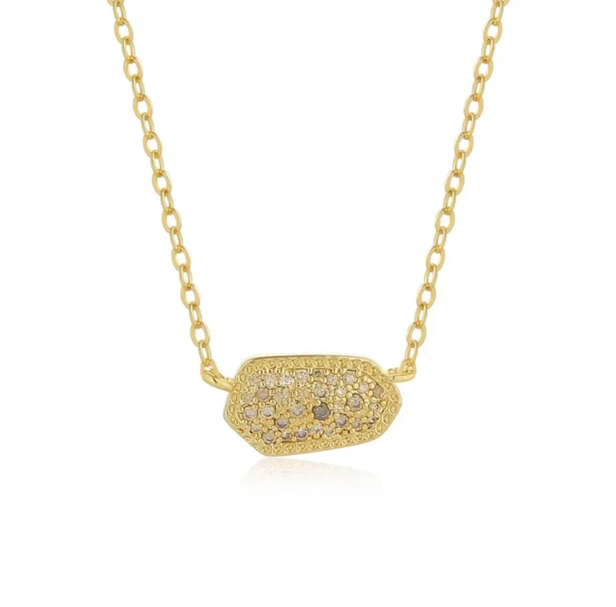 Geometric Zircon Necklace