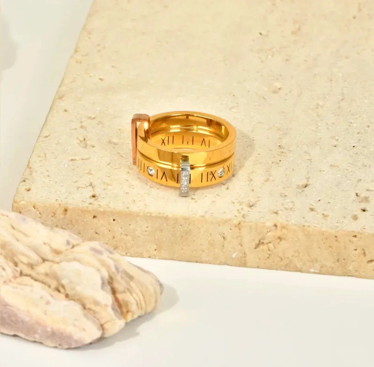 Roman Luxe Zircon Ring