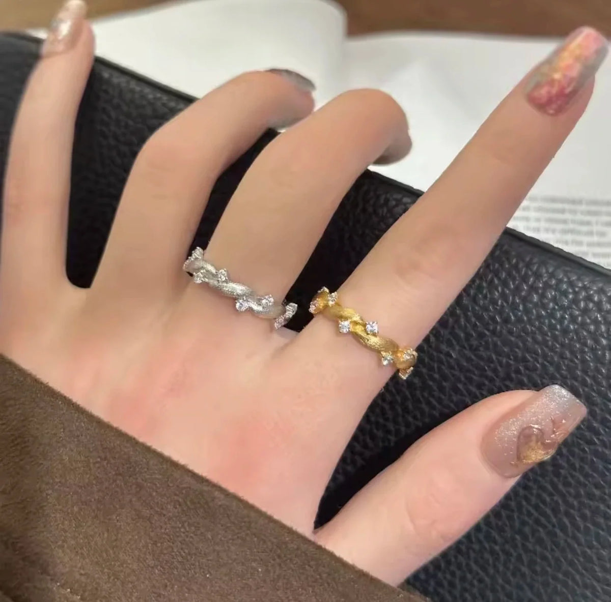 Vine Zircon Ring