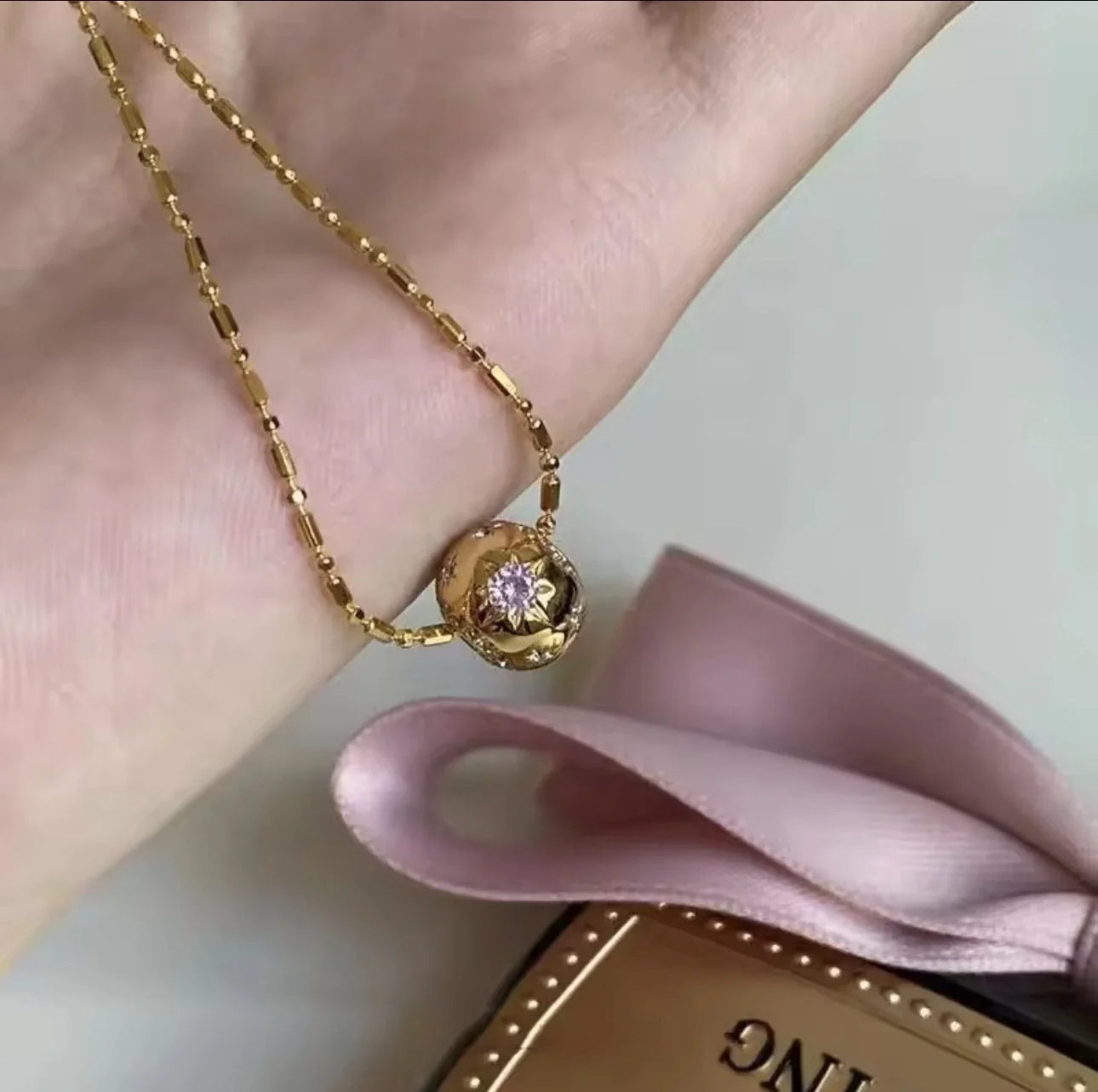 Celestial Crystal Globe Pendant
