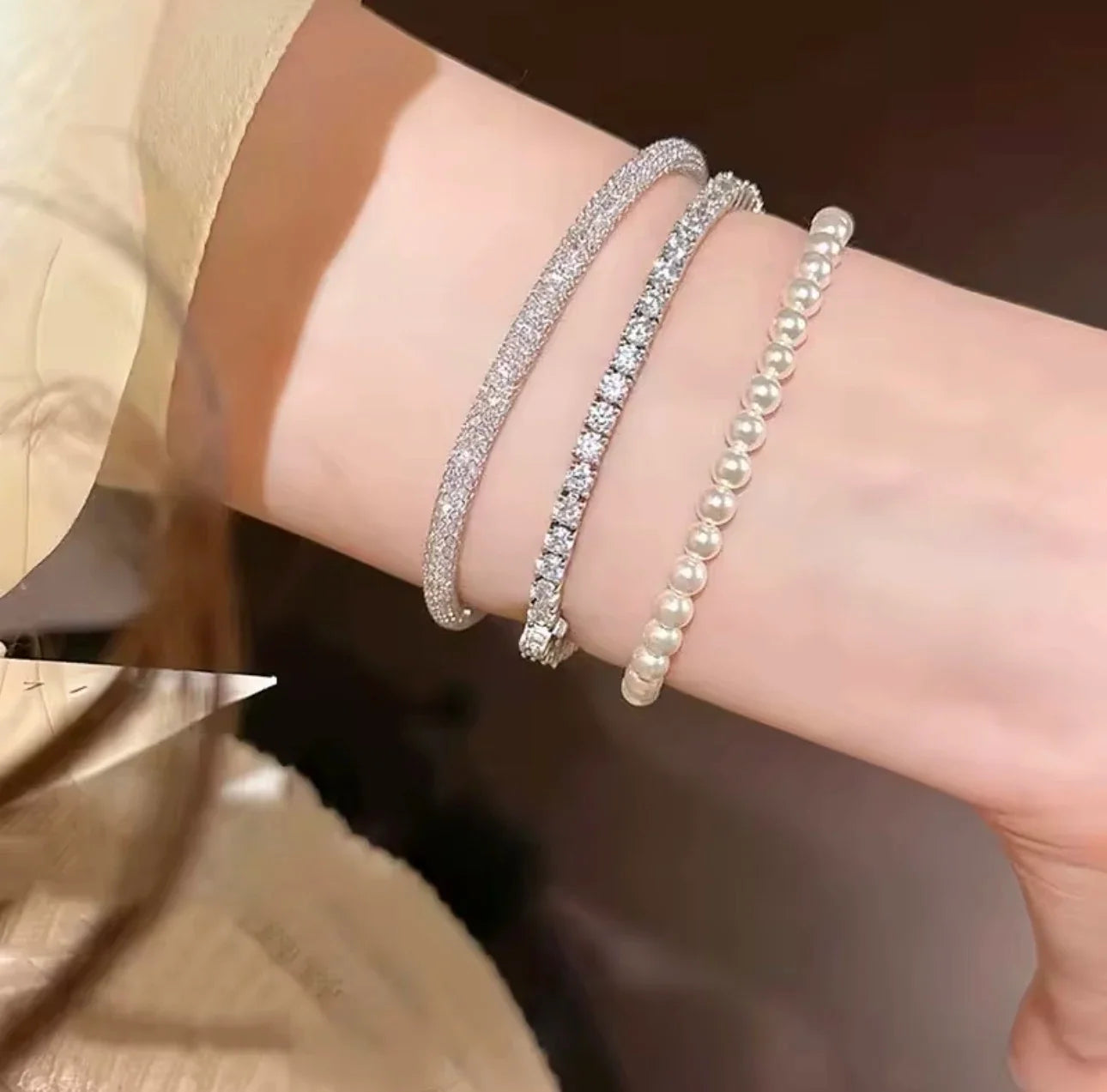 Luxury Sparkling Zircon Tennis Bracelet