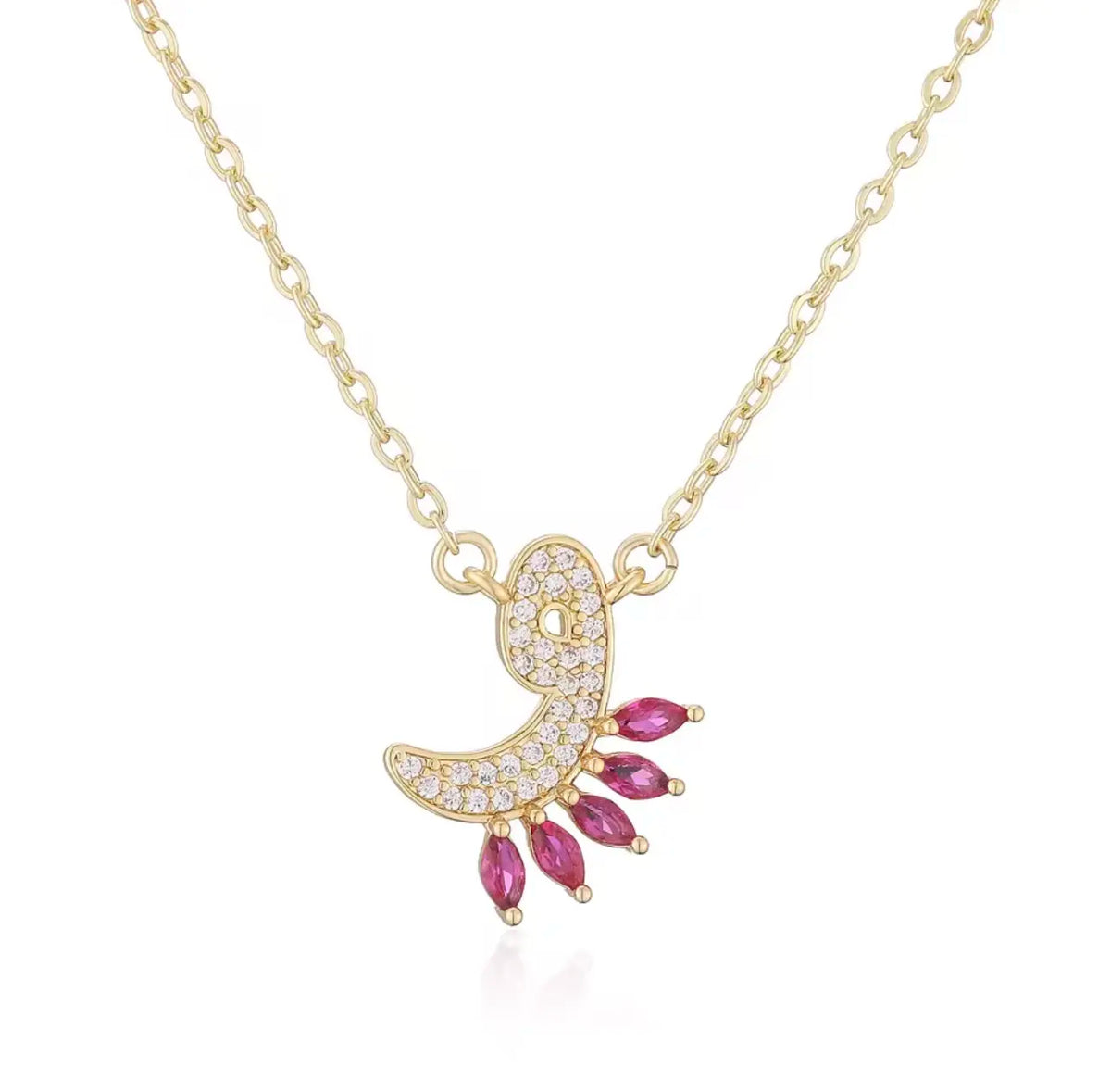 Luxury Arabian Letter Charm Necklace