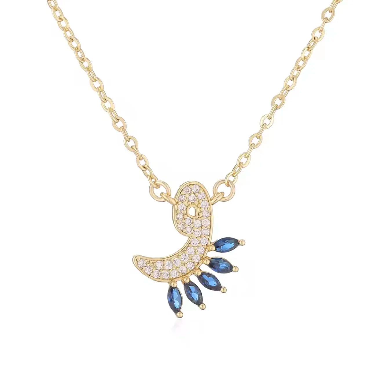 Luxury Arabian Letter Charm Necklace