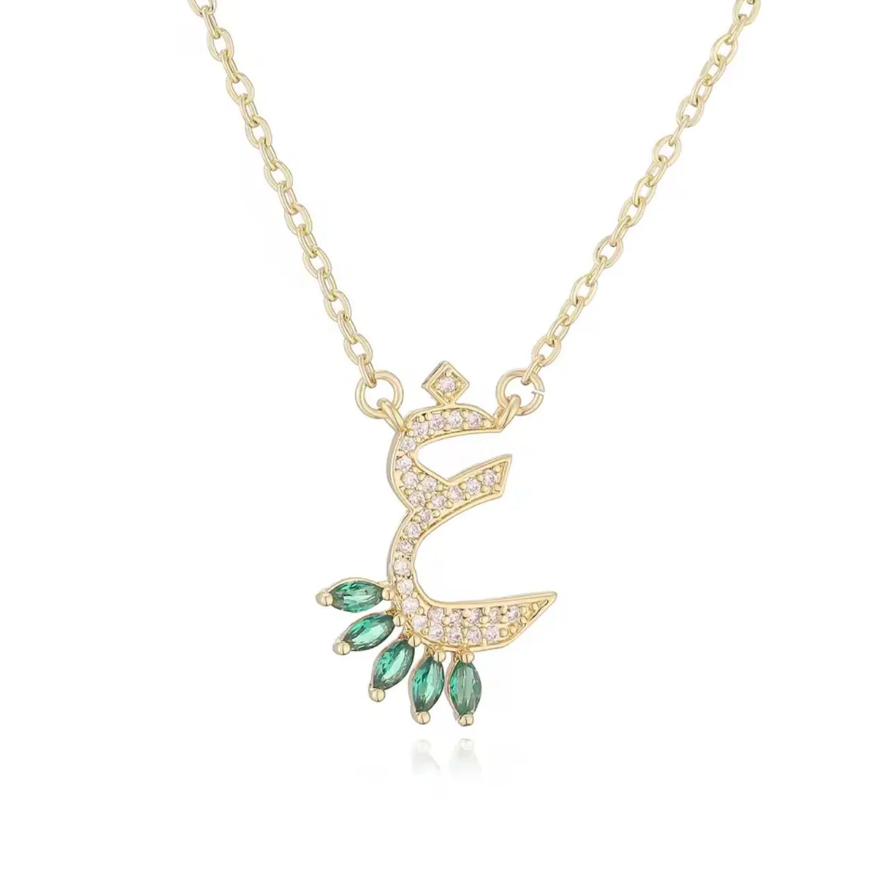 Luxury Arabian Letter Charm Necklace