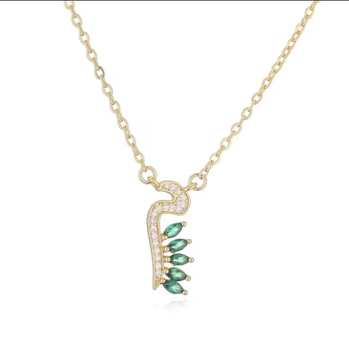 Luxury Arabian Letter Charm Necklace