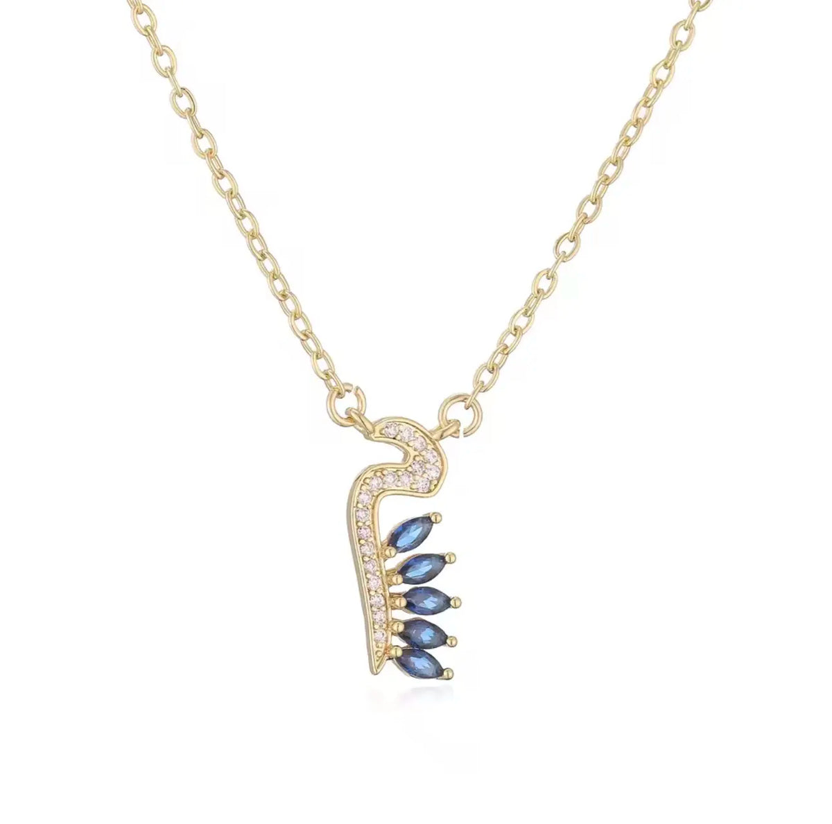 Luxury Arabian Letter Charm Necklace