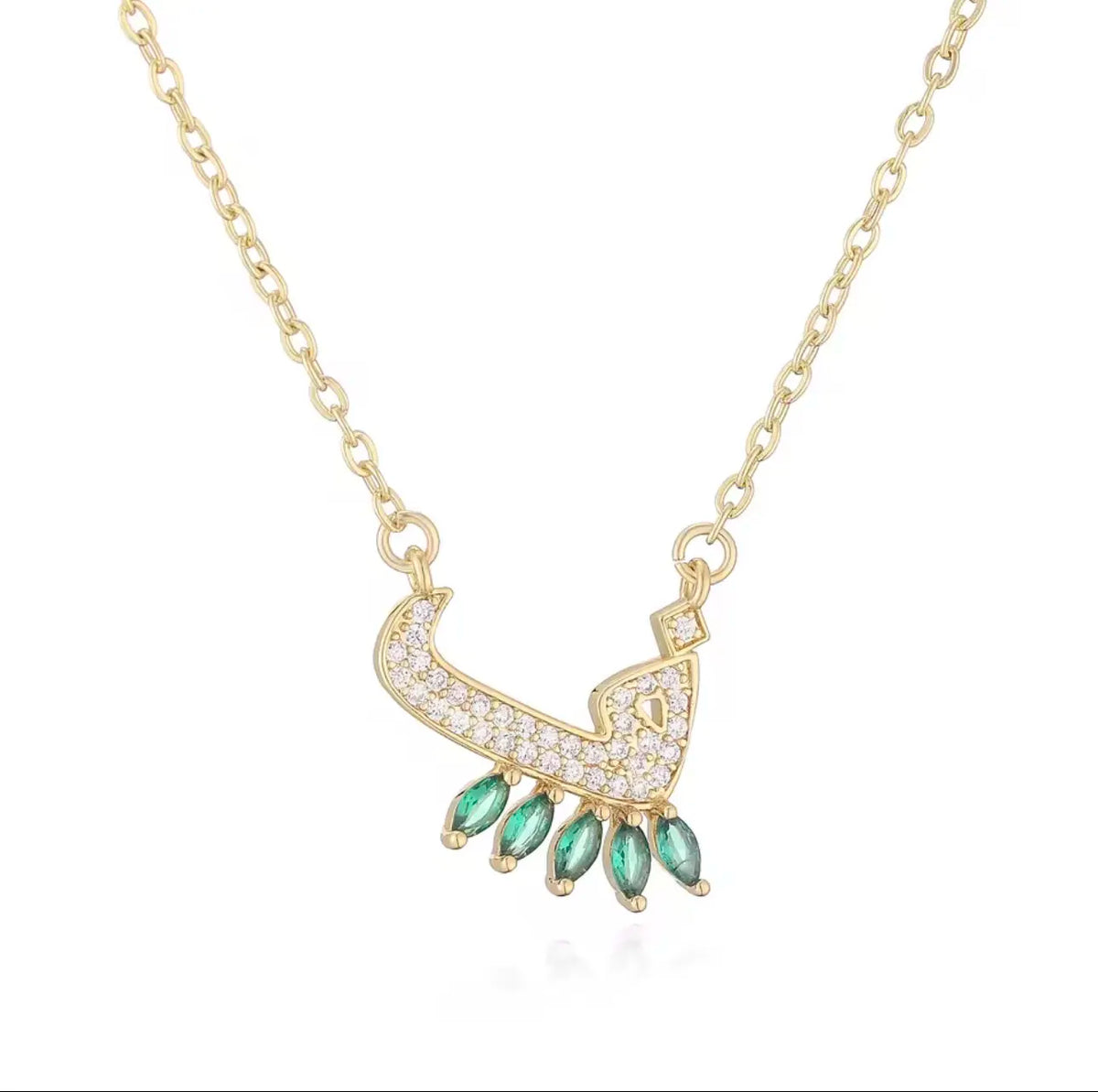 Luxury Arabian Letter Charm Necklace