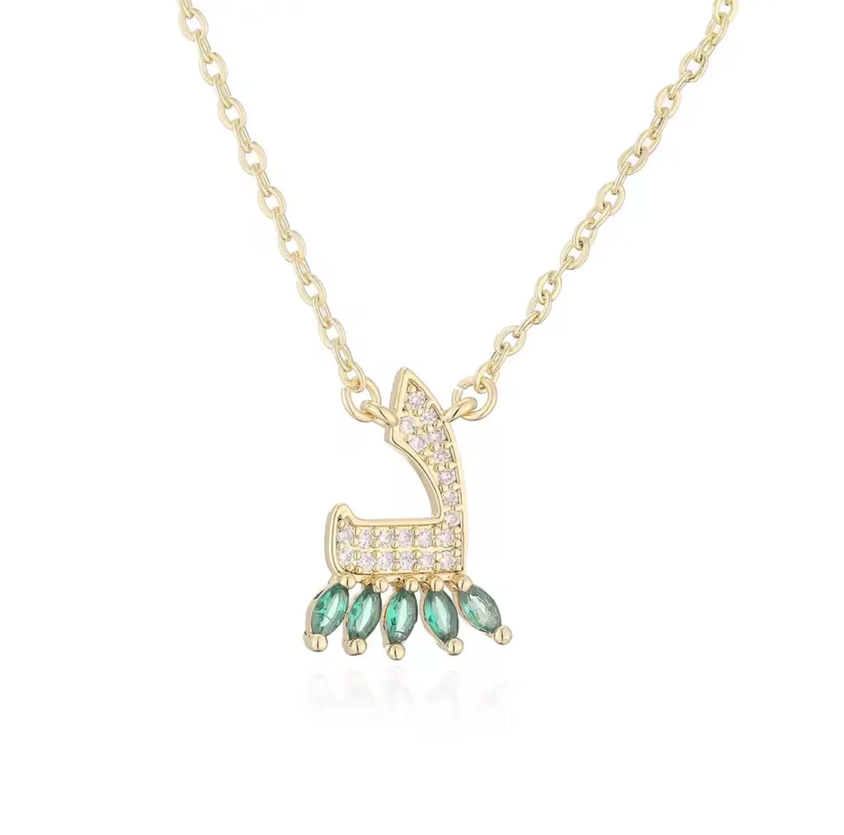 Luxury Arabian Letter Charm Necklace