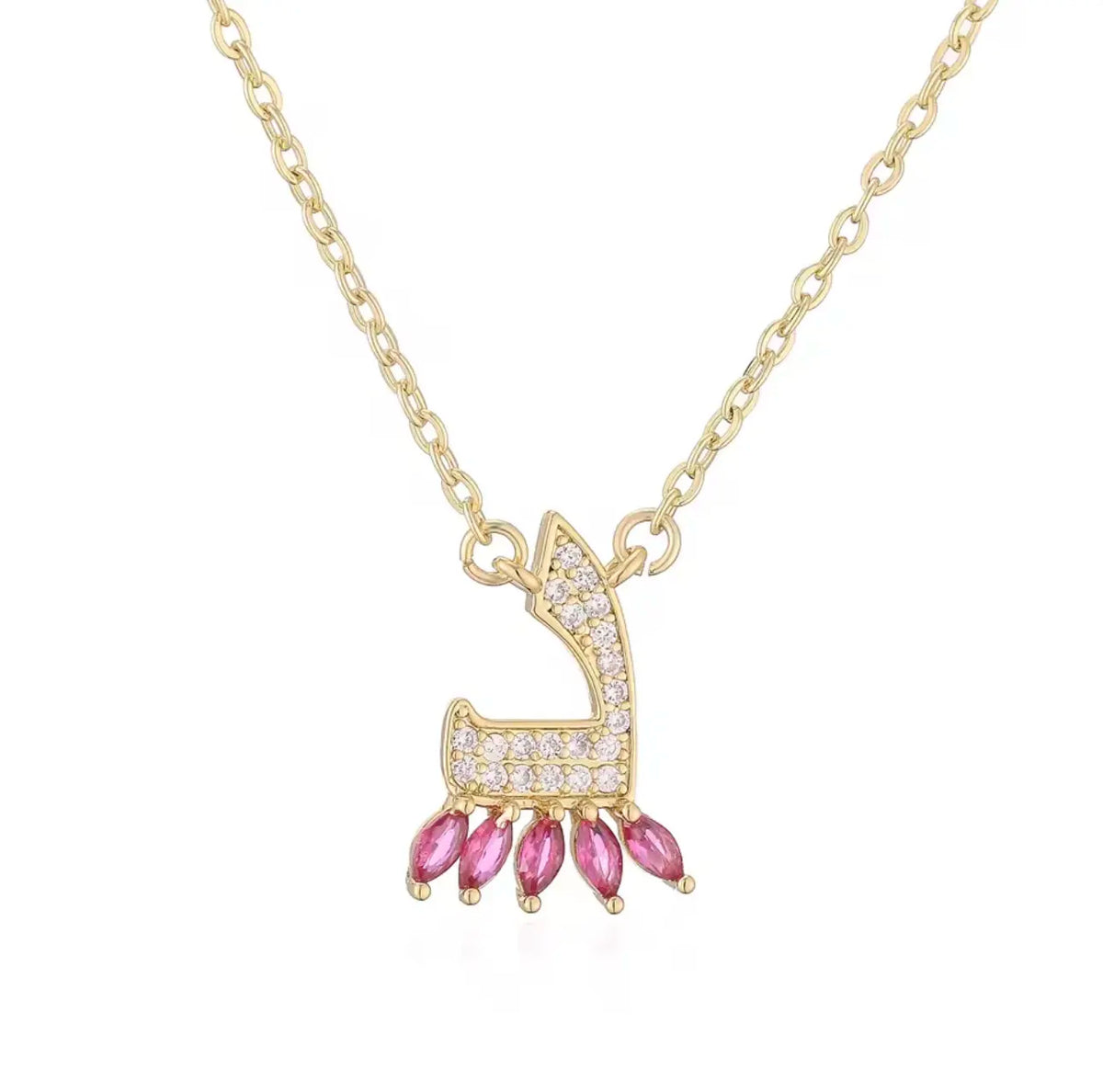 Luxury Arabian Letter Charm Necklace