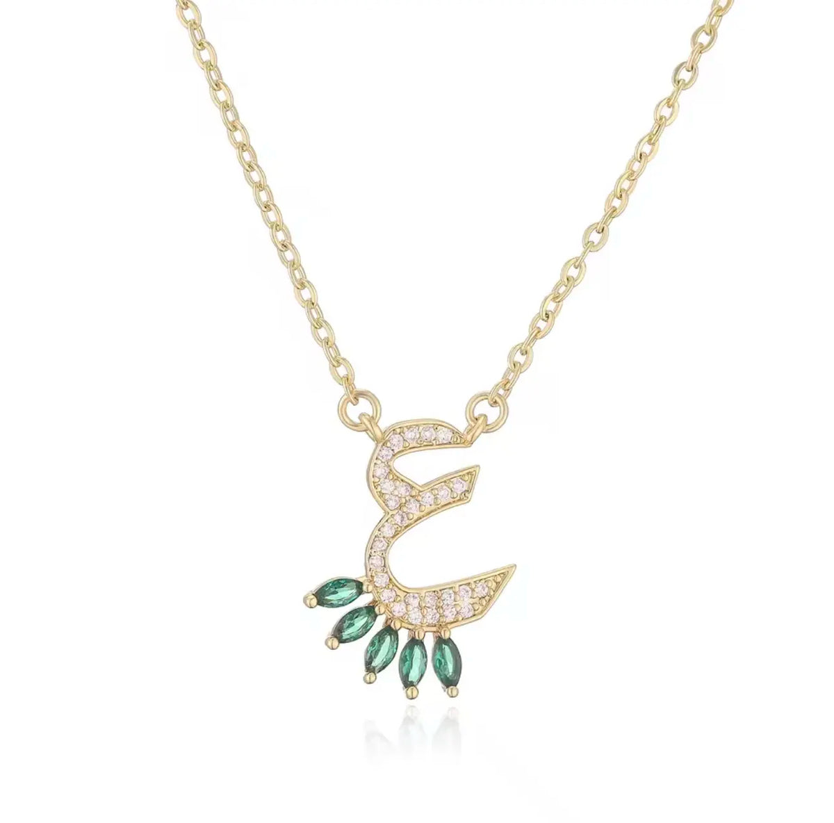 Luxury Arabian Letter Charm Necklace