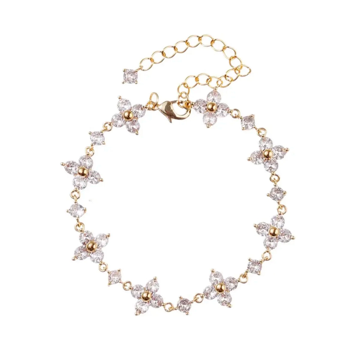 Clover Zircon Bracelet