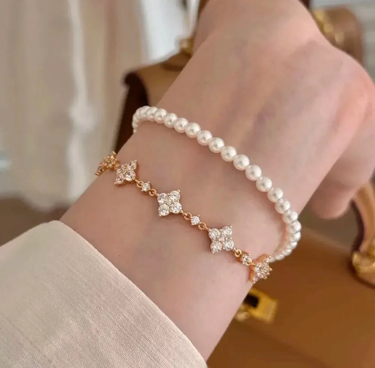 Clover Zircon Bracelet