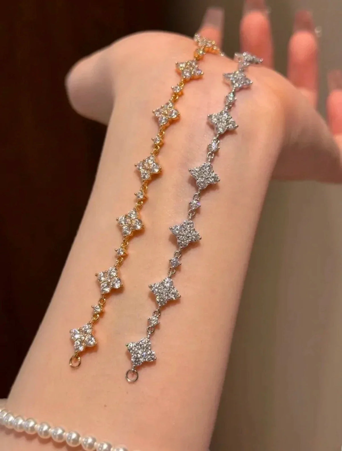 Clover Zircon Bracelet