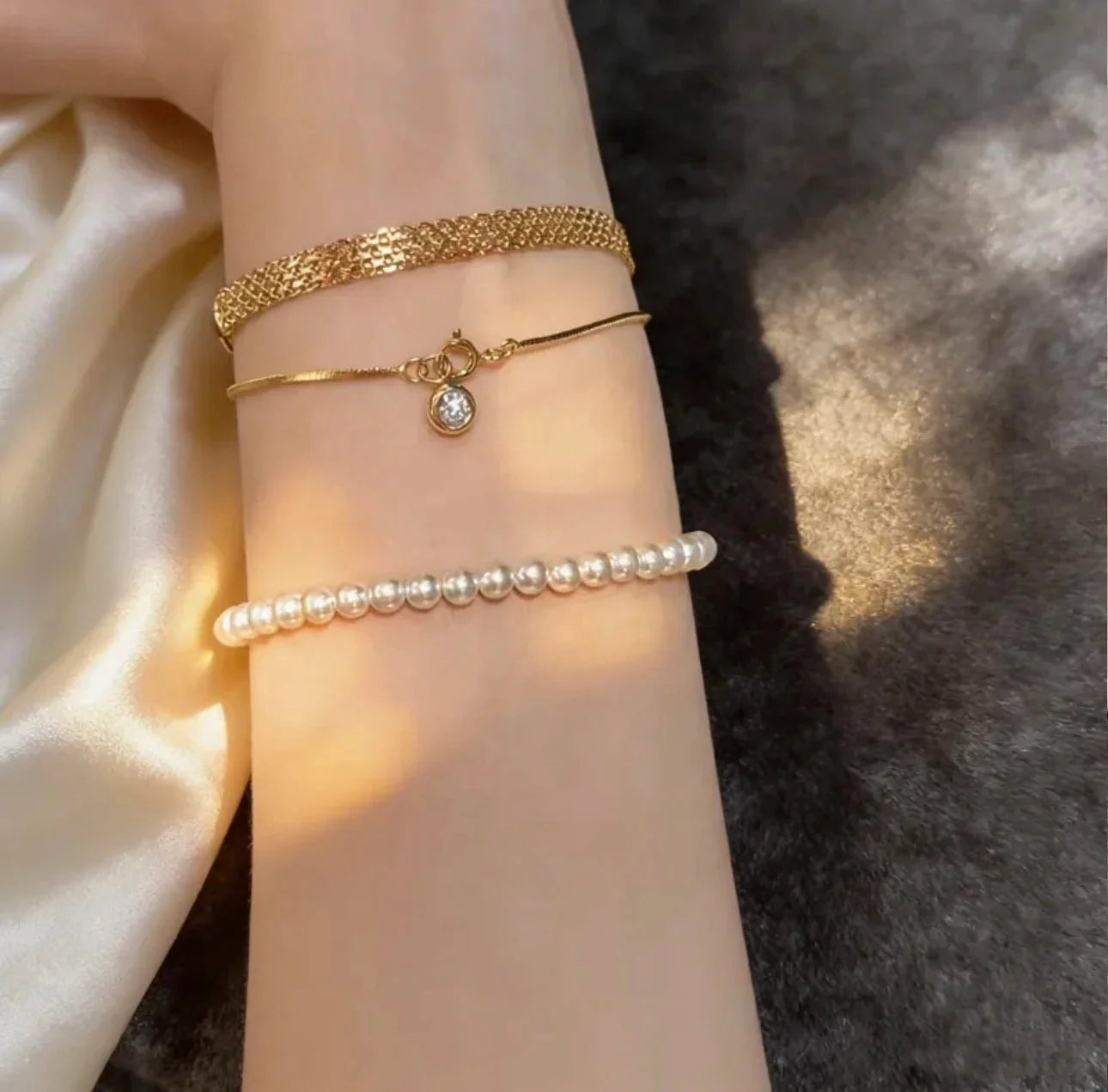 Sweet Gold Chain Bracelet