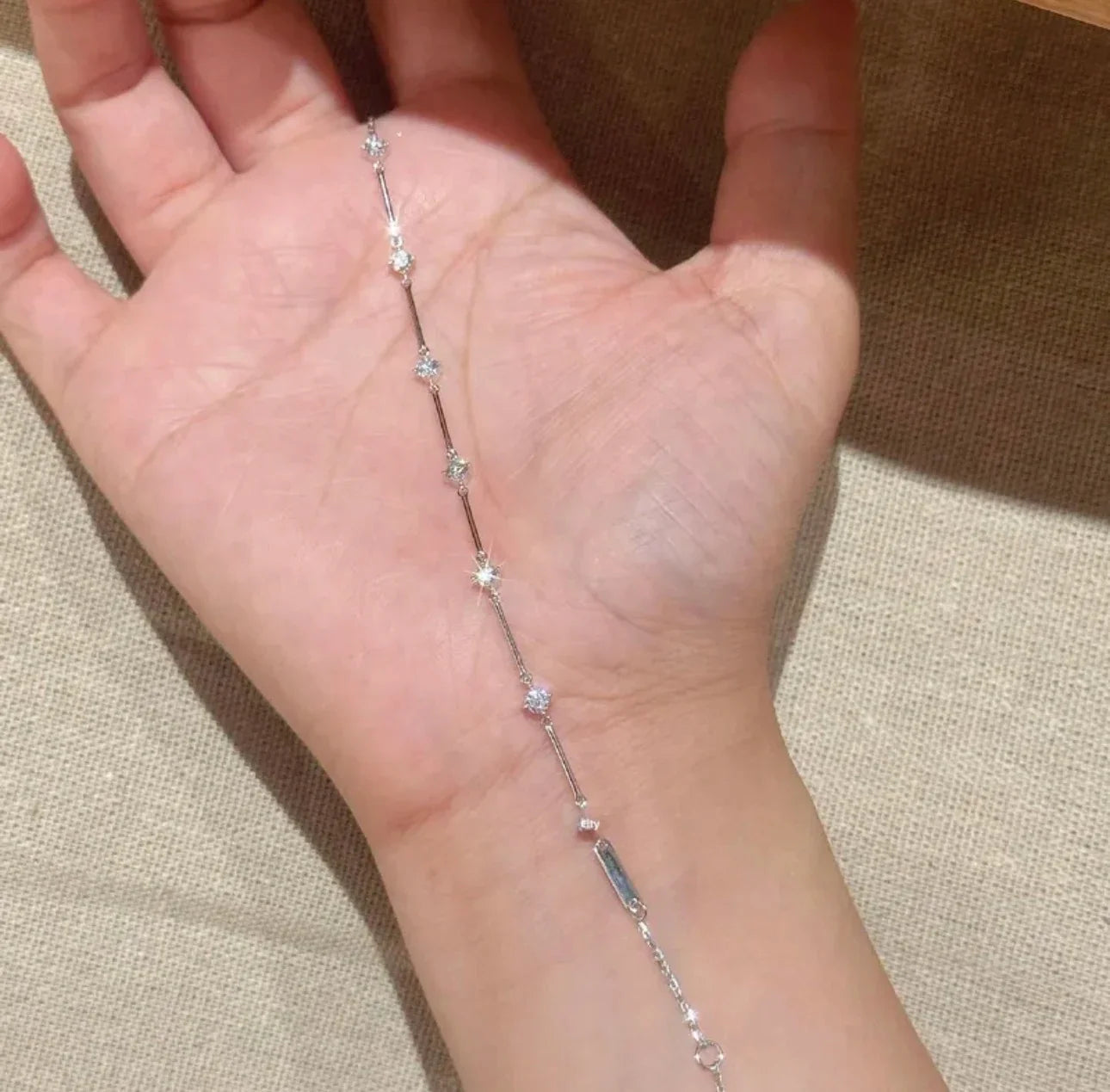 Gold Splicing Copper Bracelet