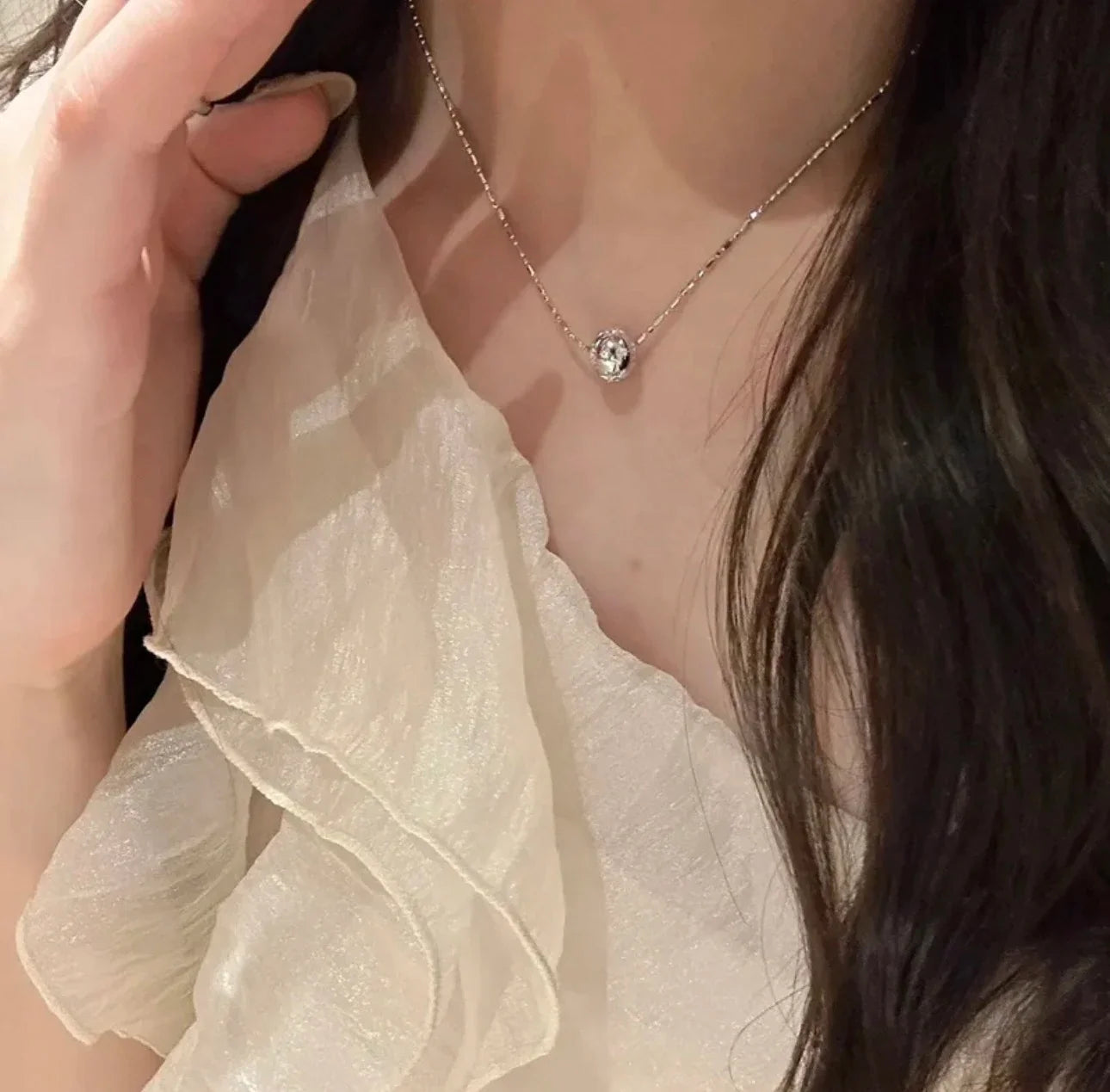 Celestial Crystal Globe Pendant