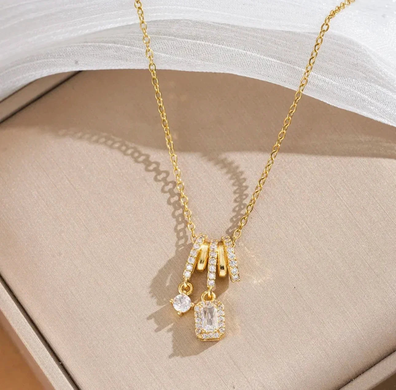 Tassel Crystal Charm Pendant