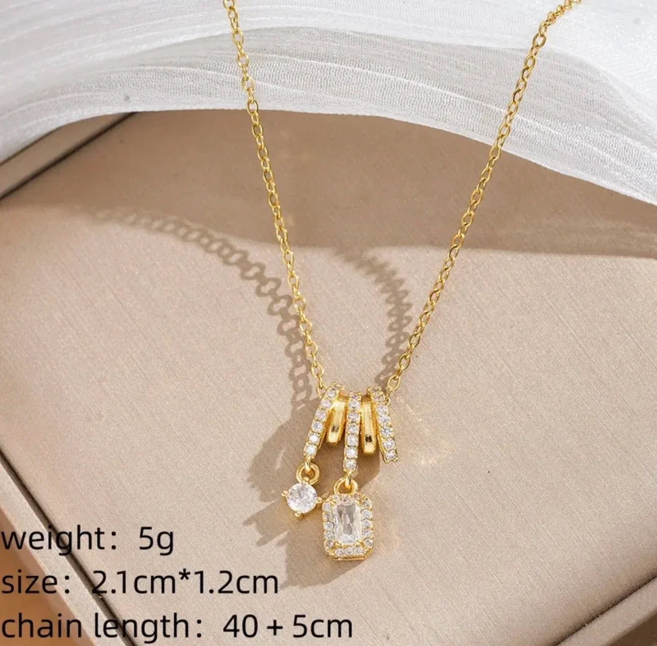Tassel Crystal Charm Pendant
