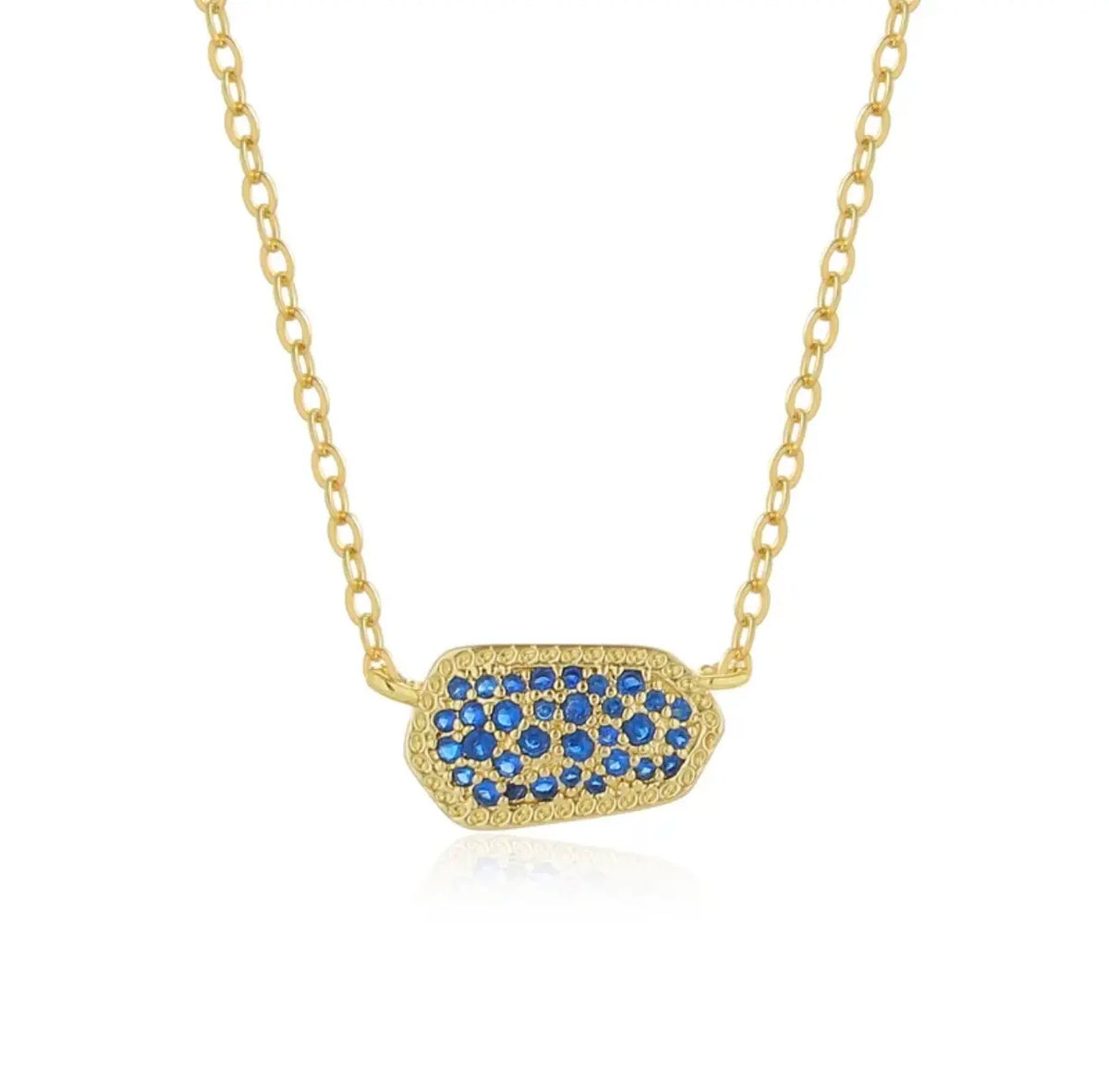 Geometric Zircon Necklace