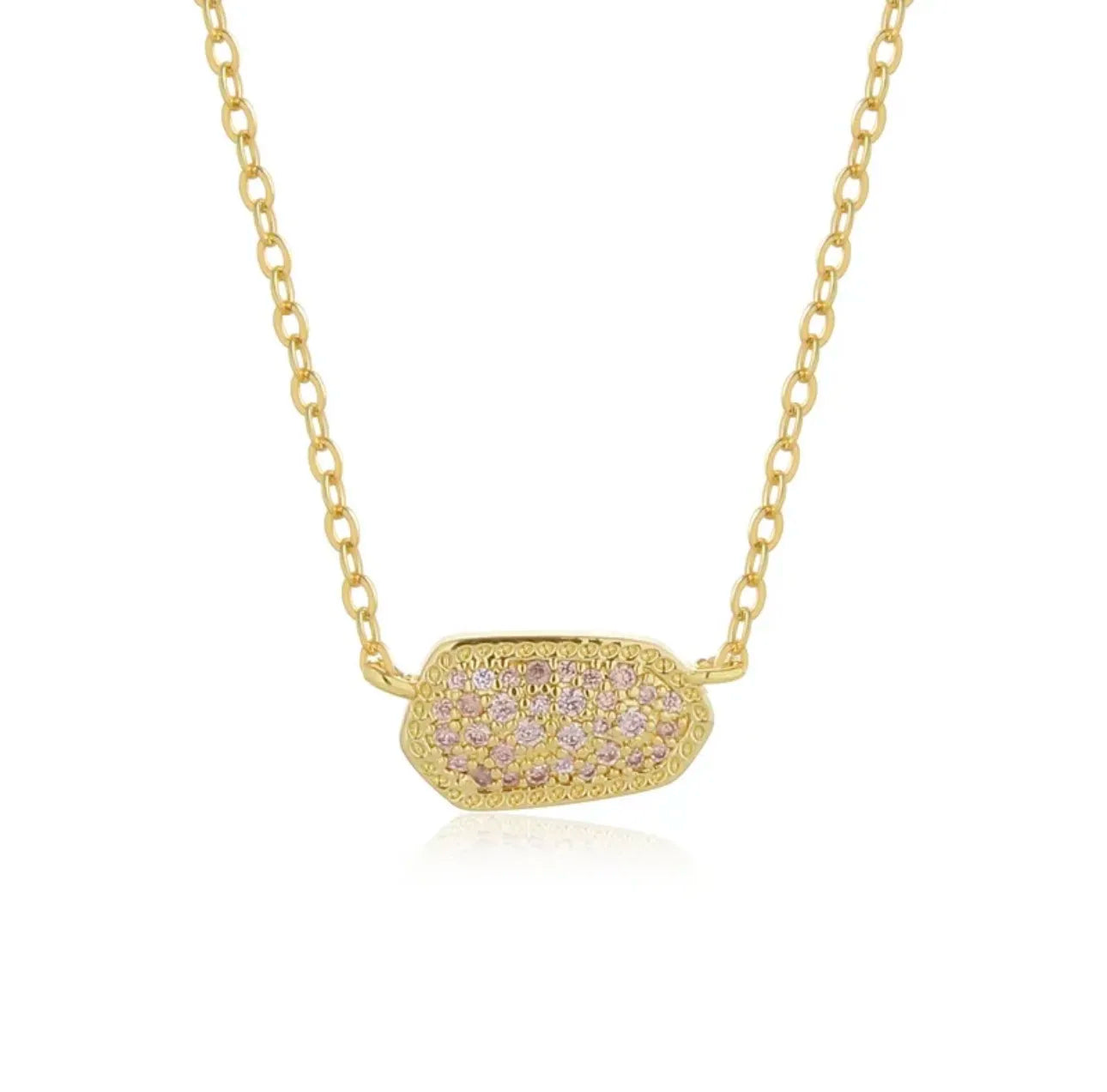 Geometric Zircon Necklace