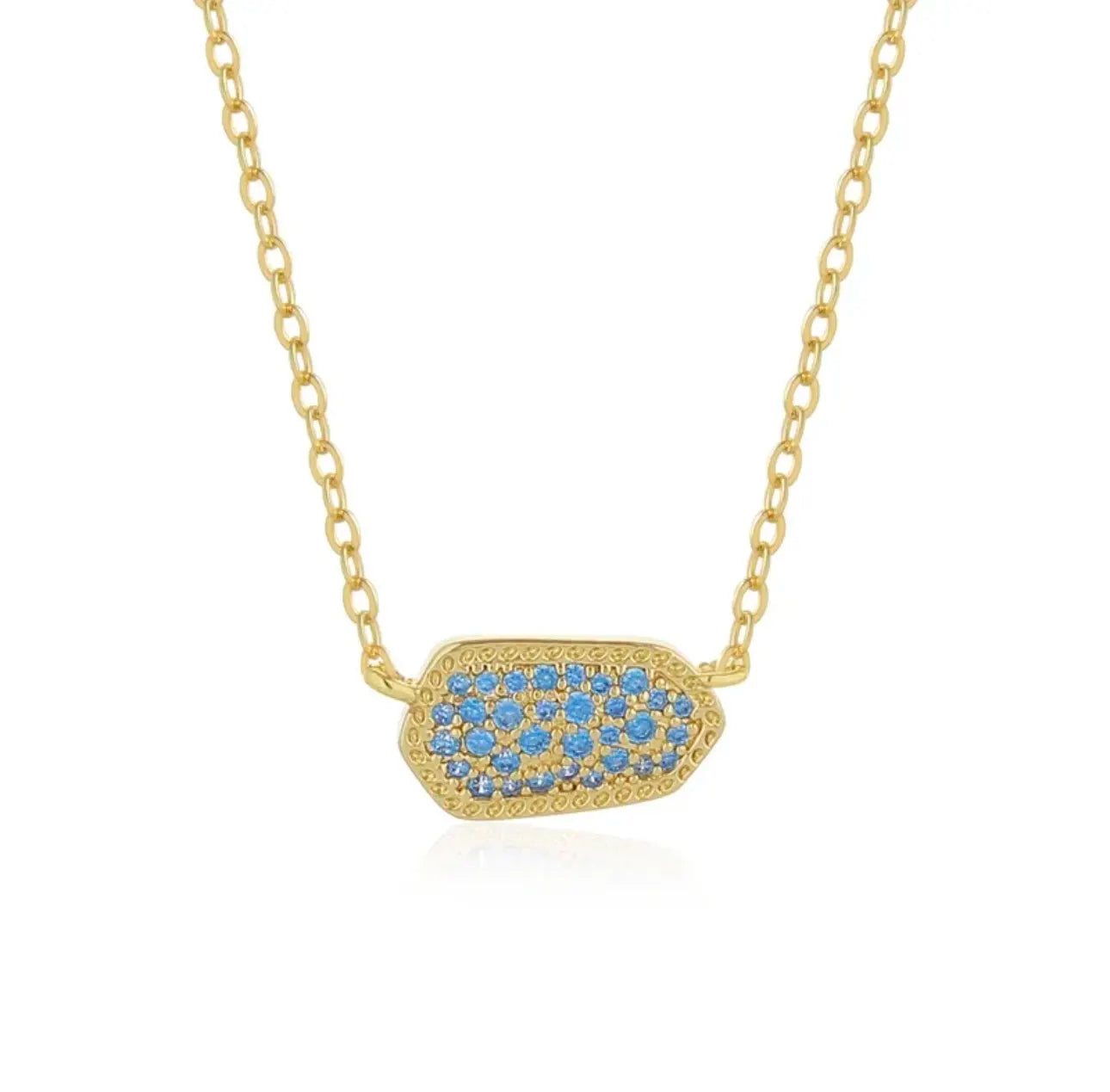 Geometric Zircon Necklace
