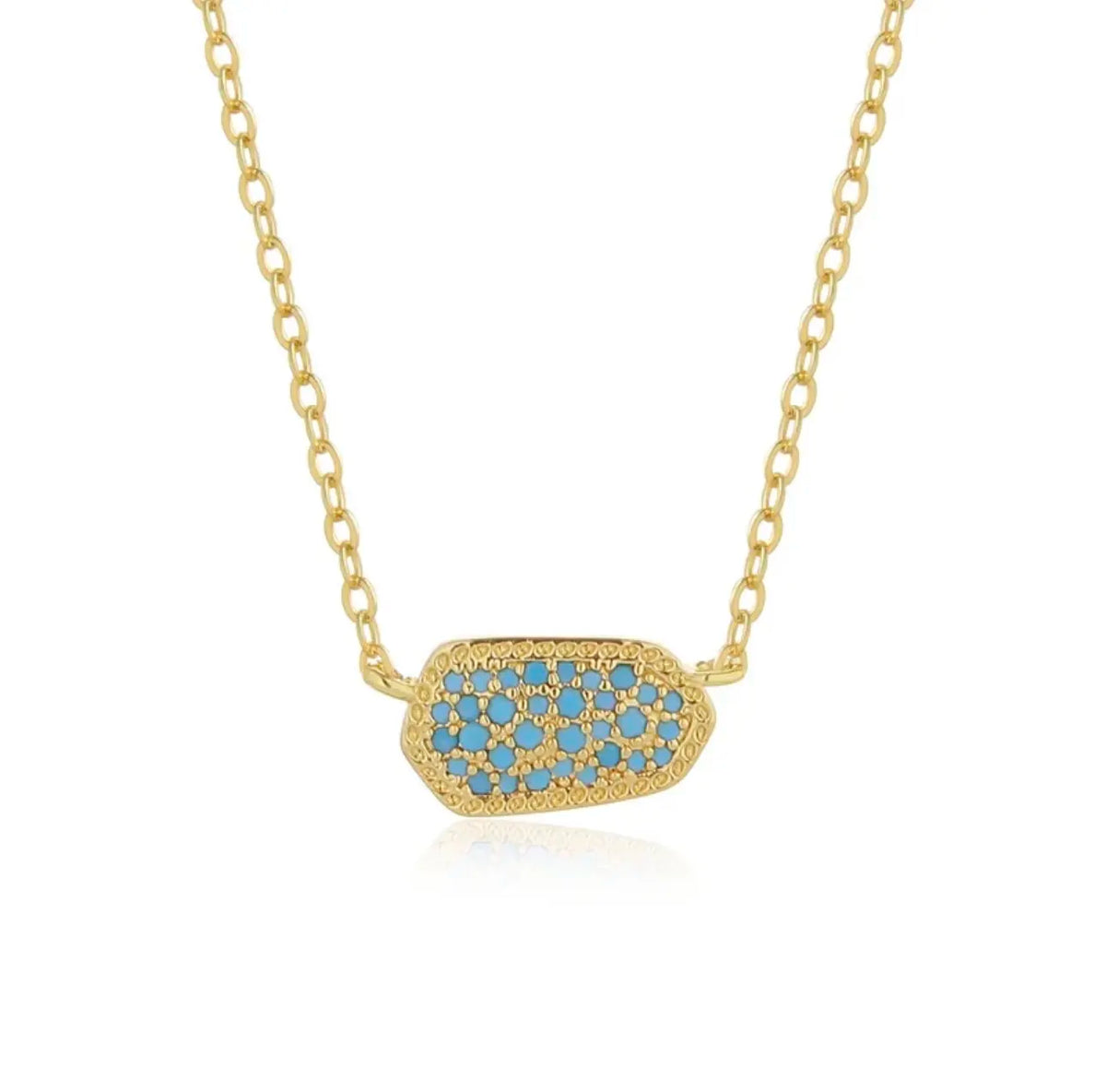Geometric Zircon Necklace