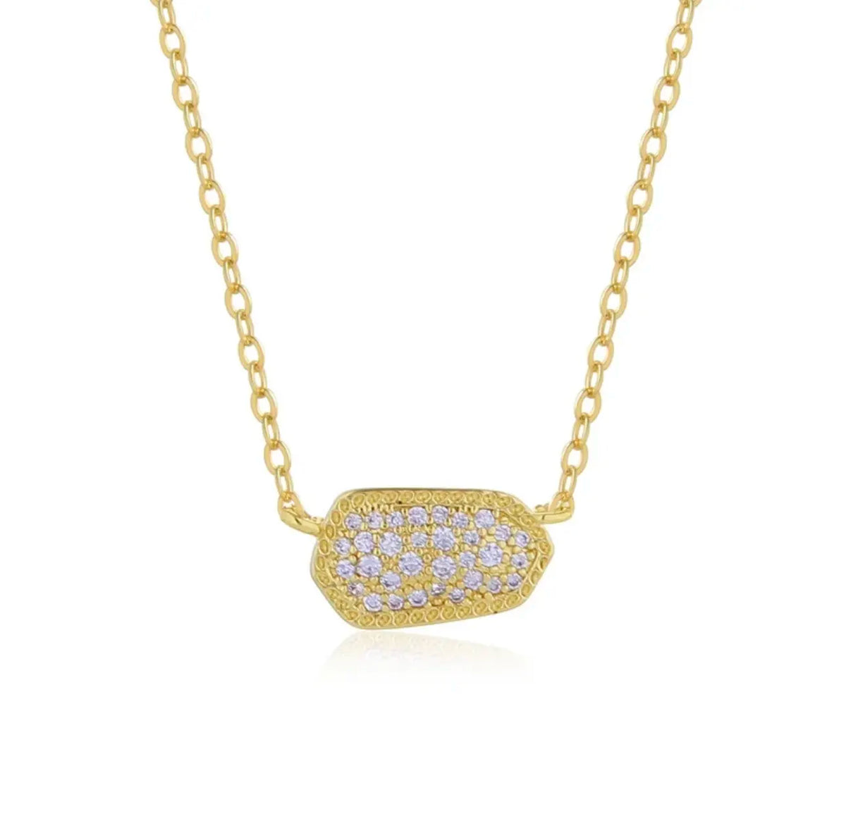 Geometric Zircon Necklace