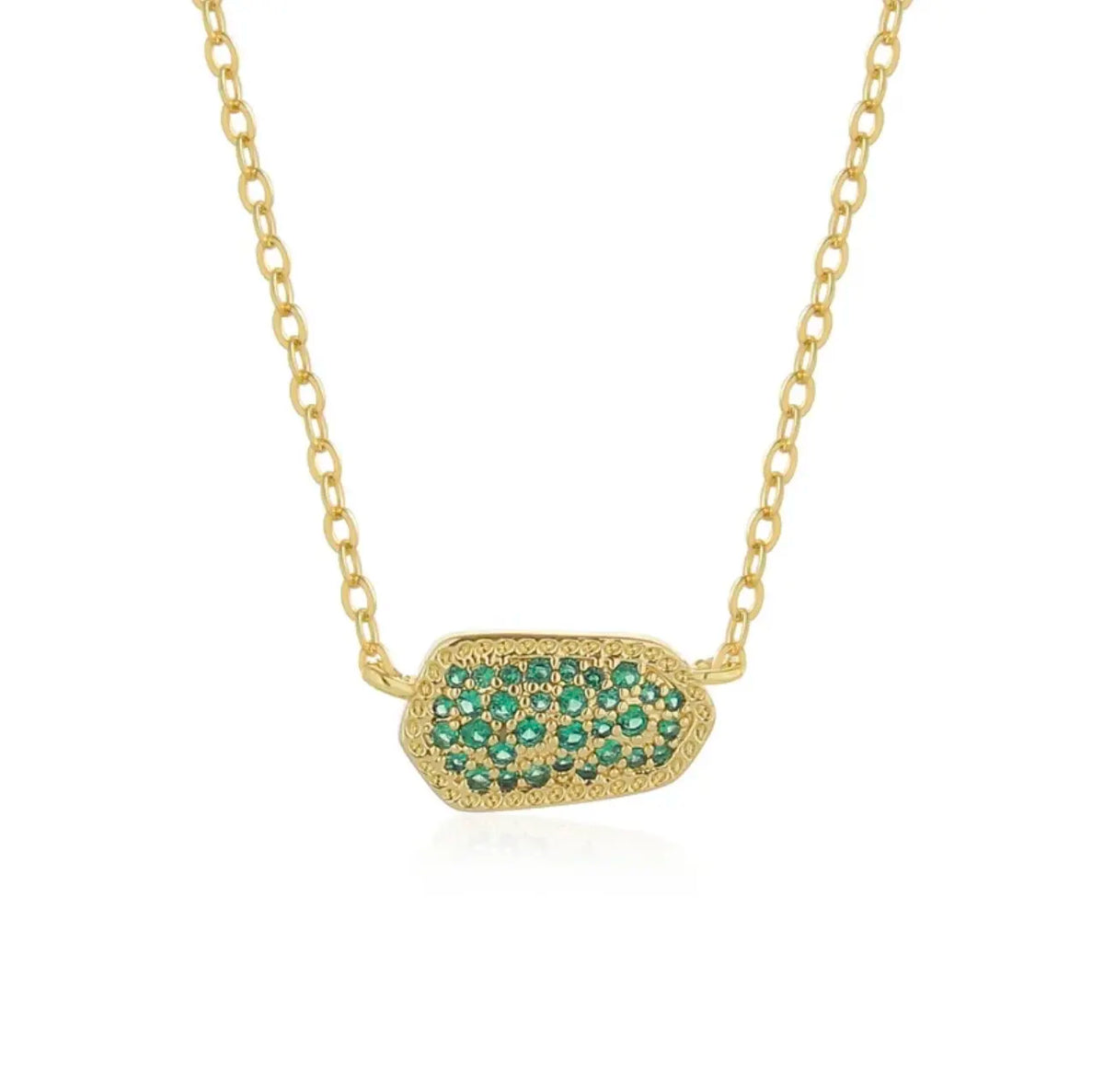 Geometric Zircon Necklace