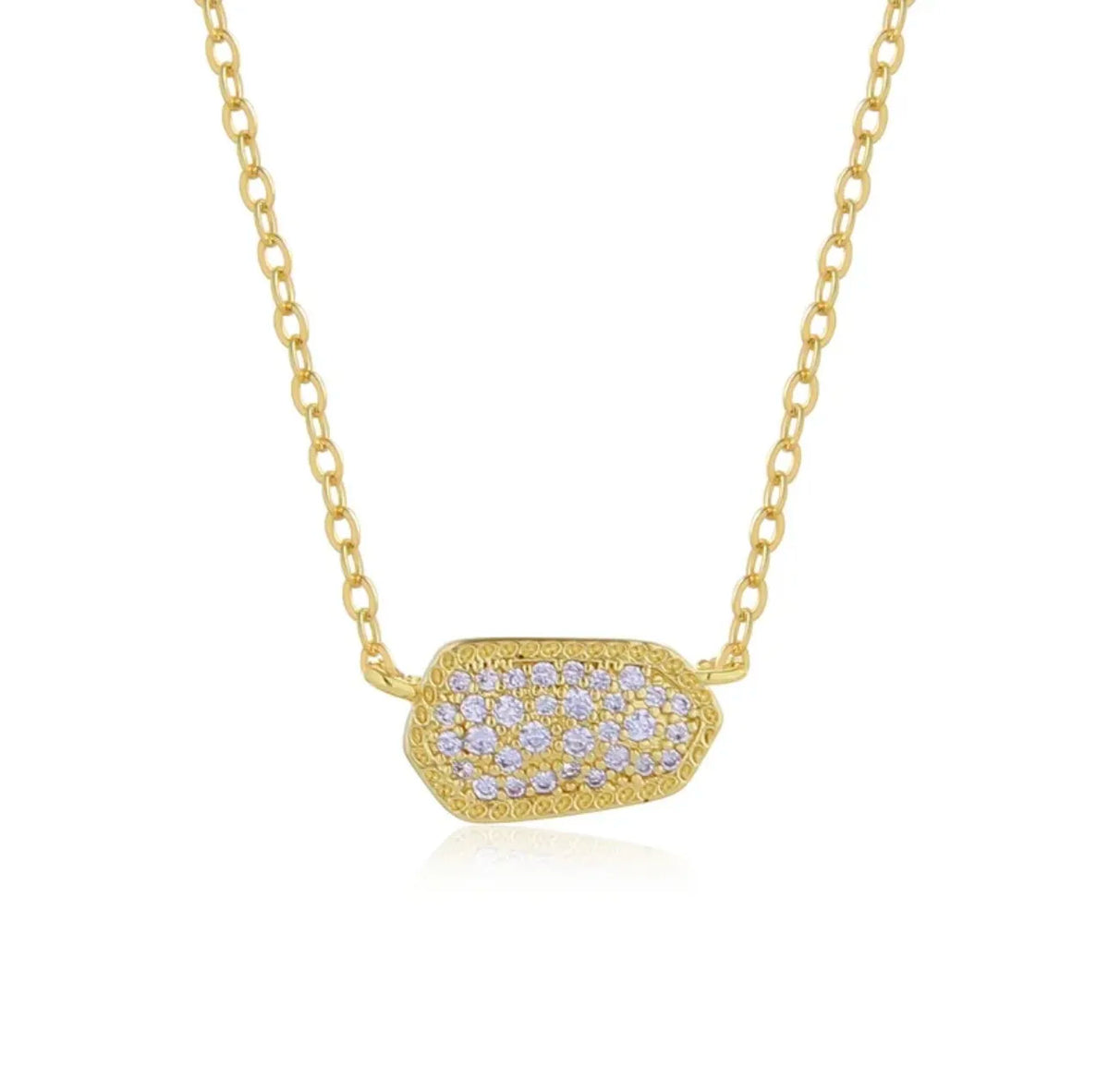 Geometric Zircon Necklace