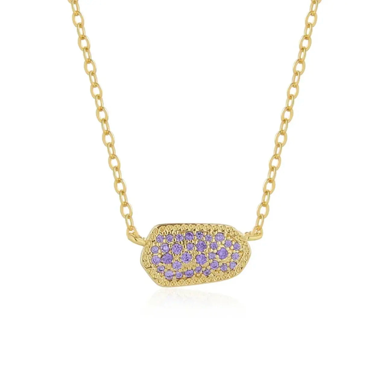 Geometric Zircon Necklace