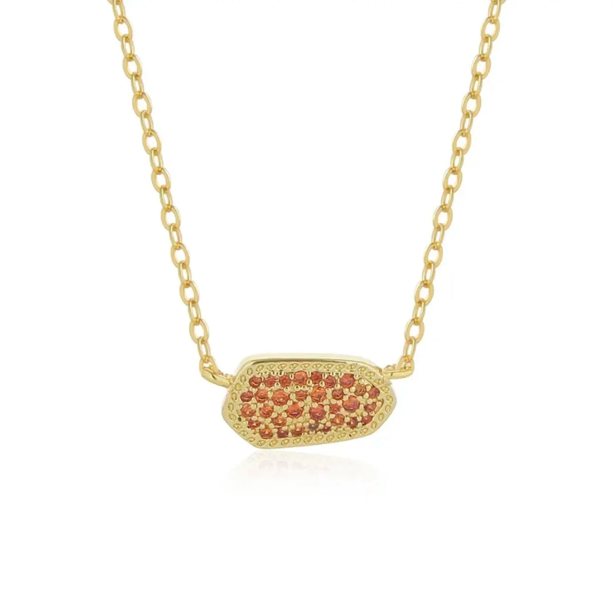 Geometric Zircon Necklace