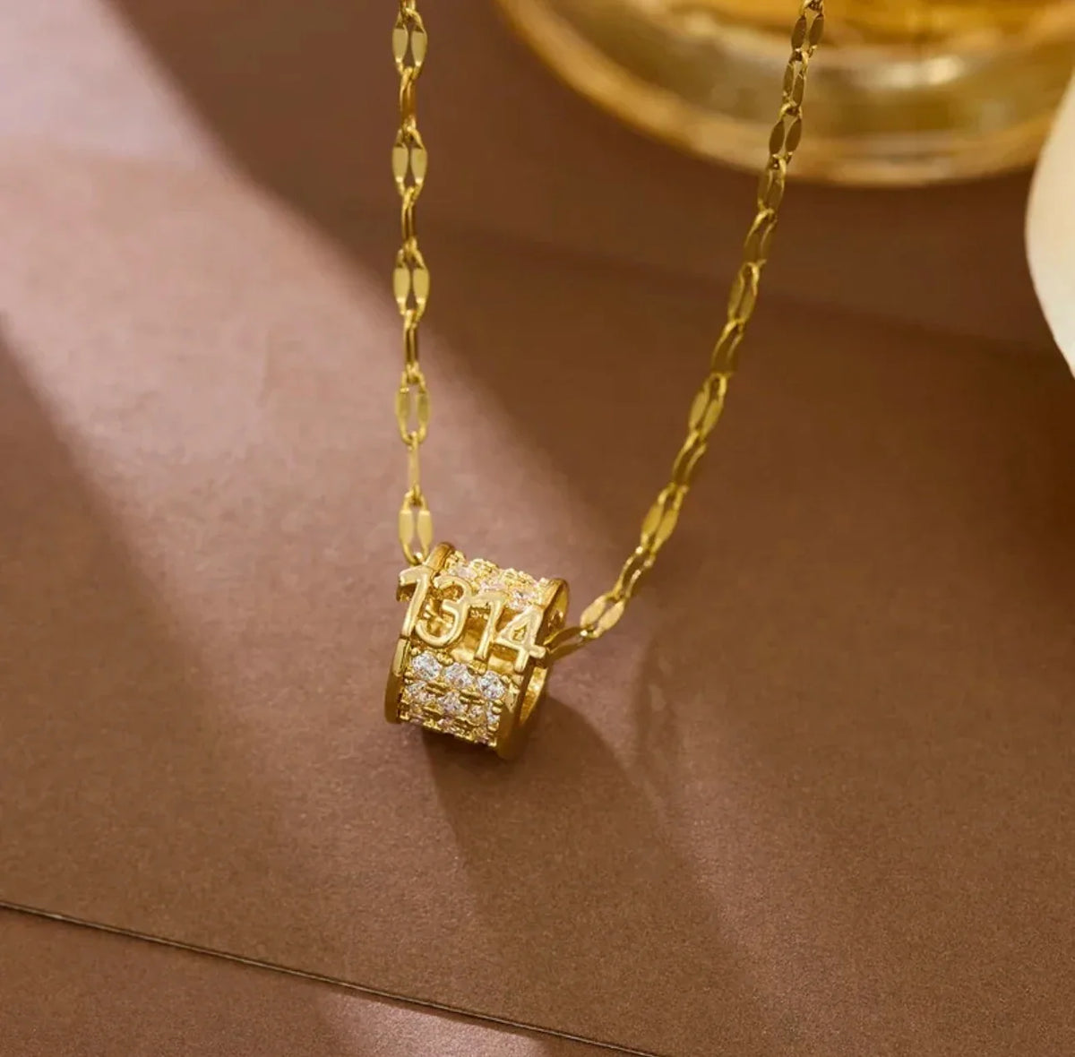 Exquisite Crystal Cylinder Pendant