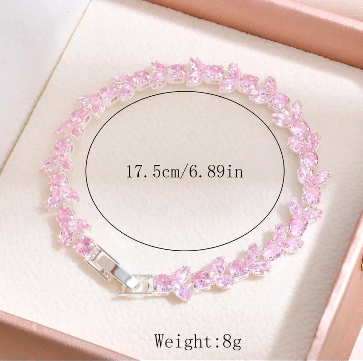 Zircon Leaf-Claw Bracelet