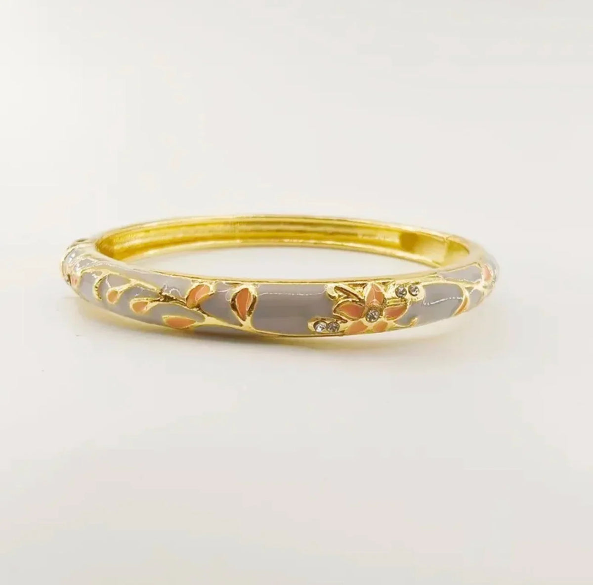 Ethnic Floral Enamel Bangle