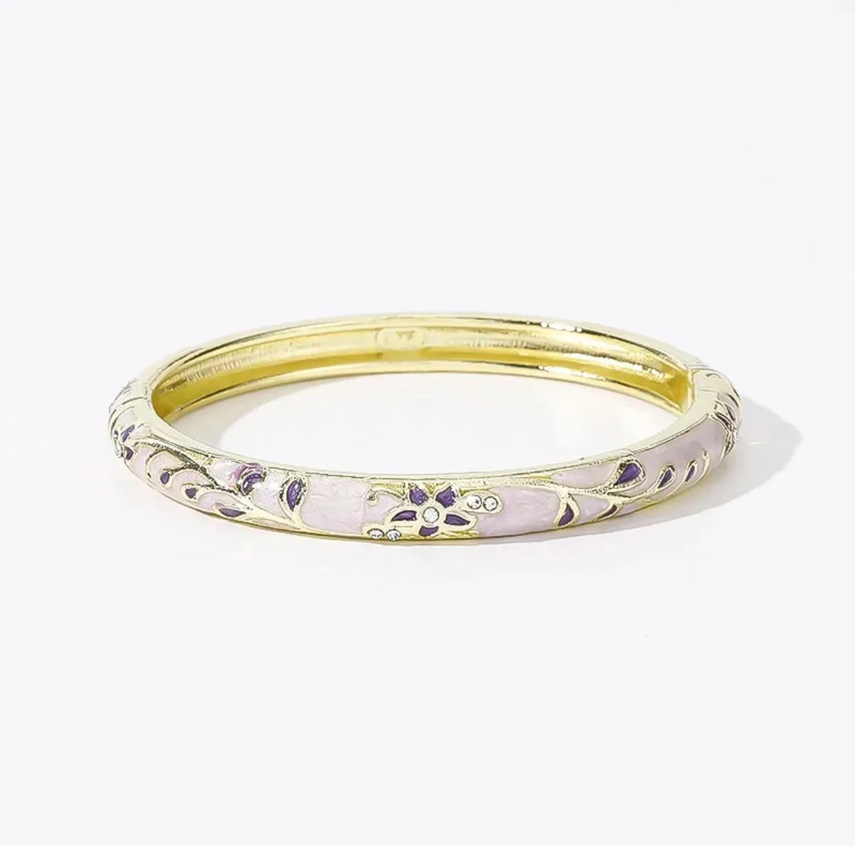 Ethnic Floral Enamel Bangle