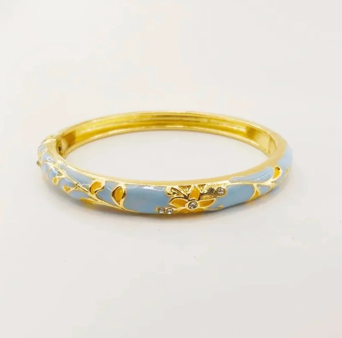 Ethnic Floral Enamel Bangle