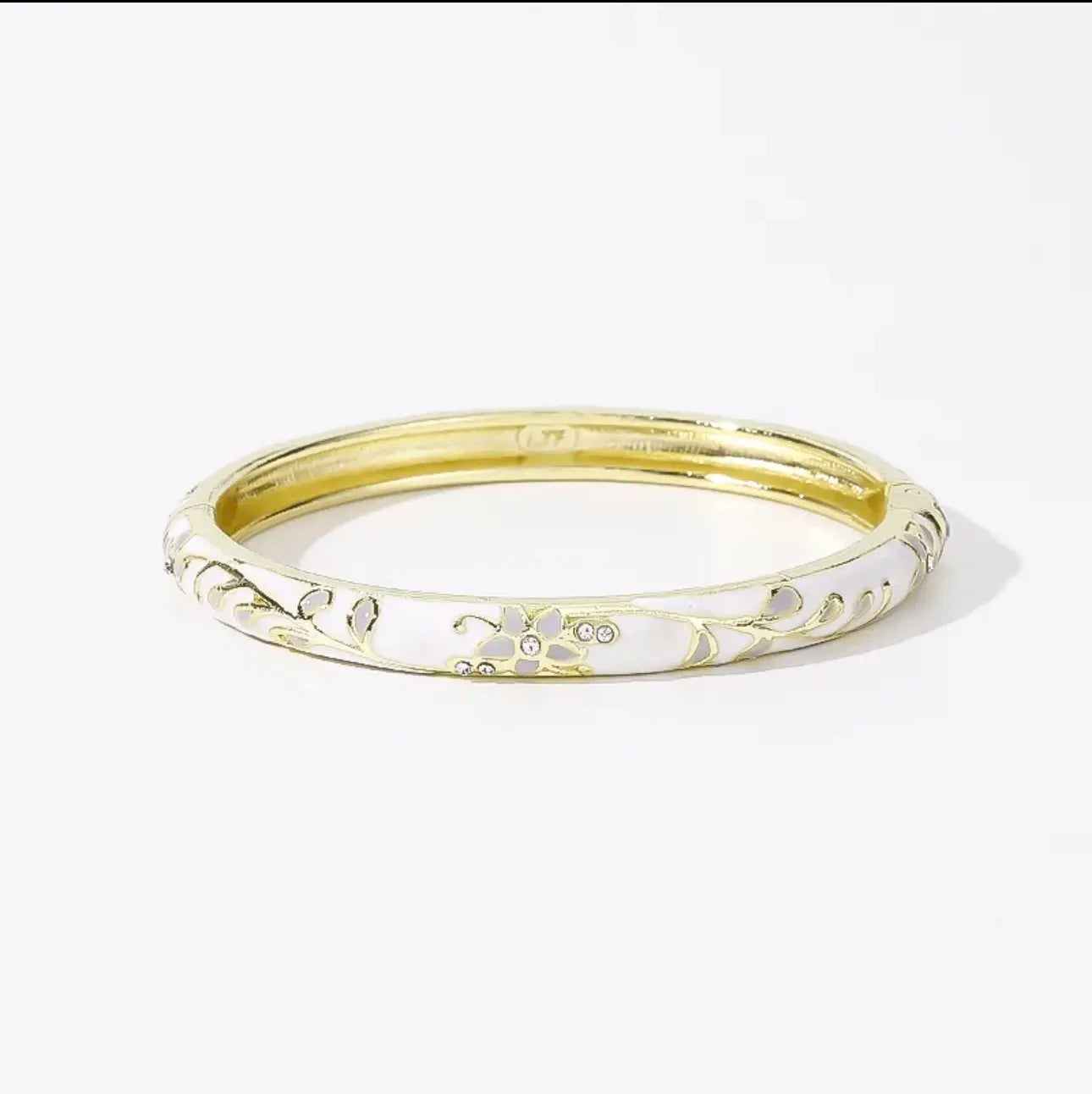 Ethnic Floral Enamel Bangle