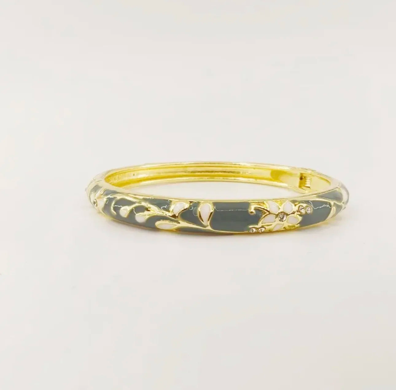 Ethnic Floral Enamel Bangle