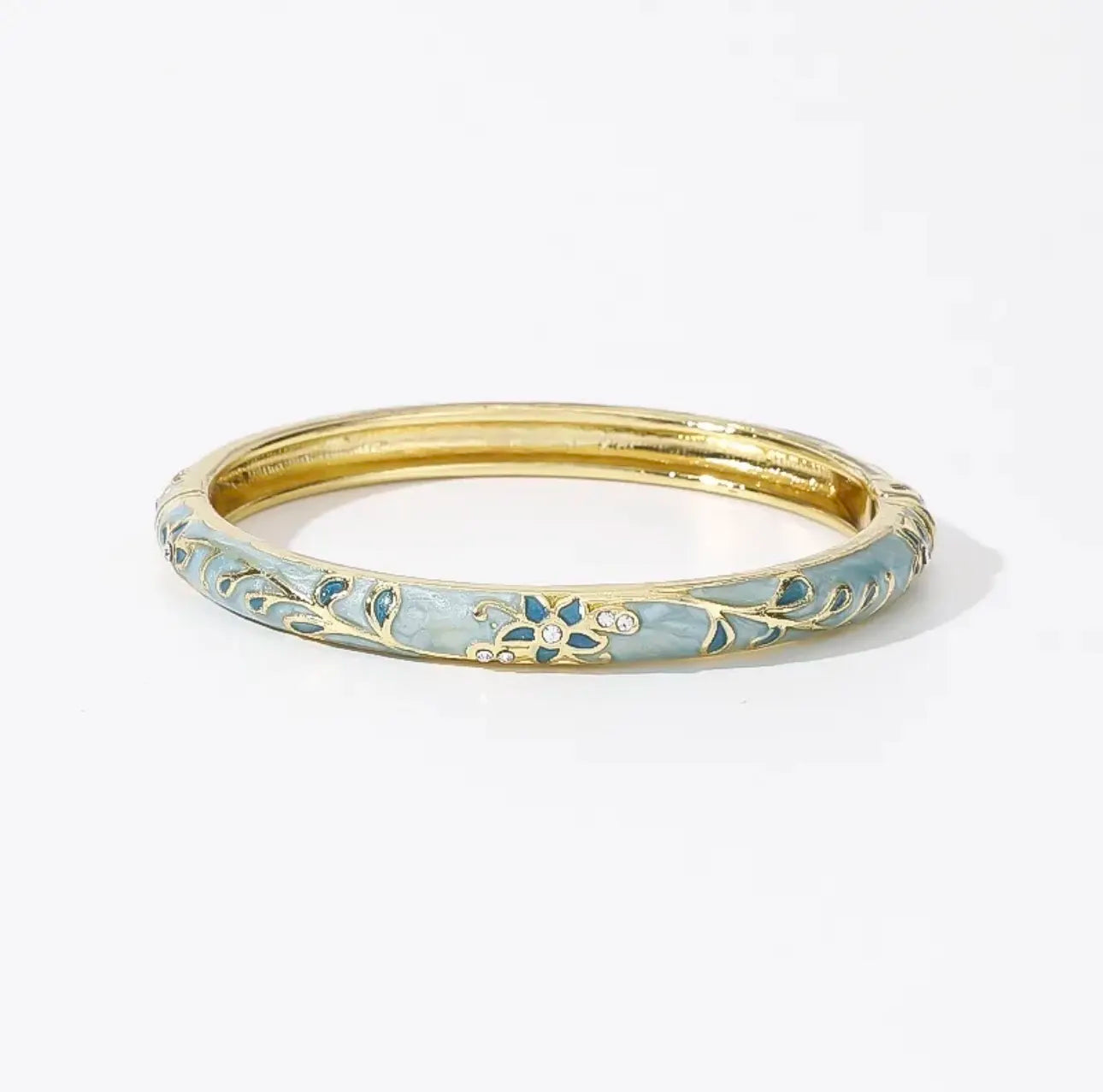 Ethnic Floral Enamel Bangle