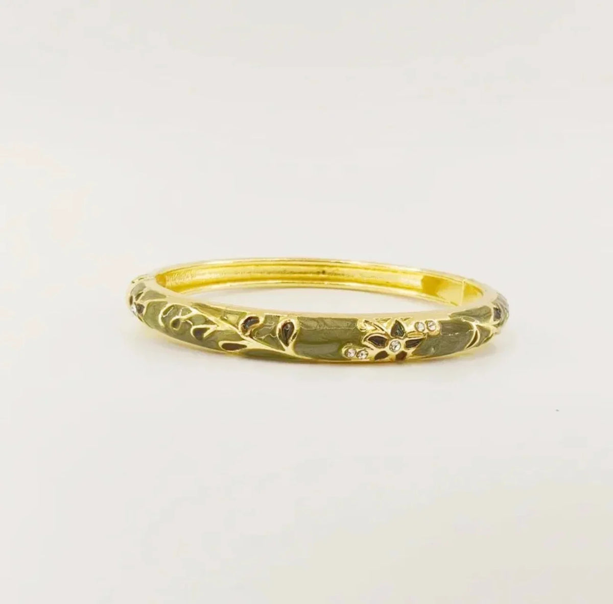 Ethnic Floral Enamel Bangle