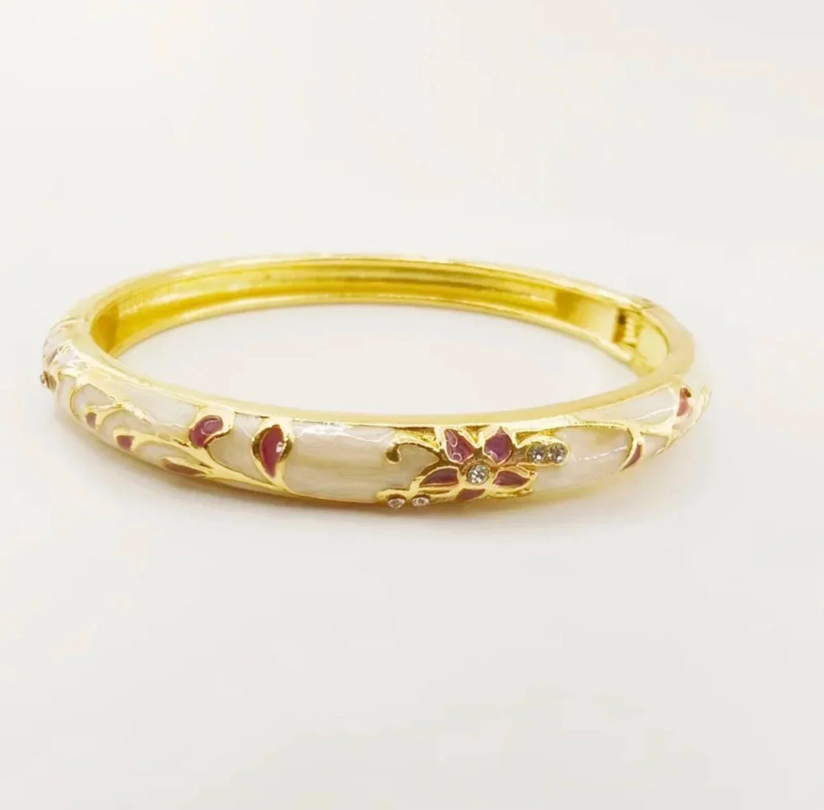 Ethnic Floral Enamel Bangle