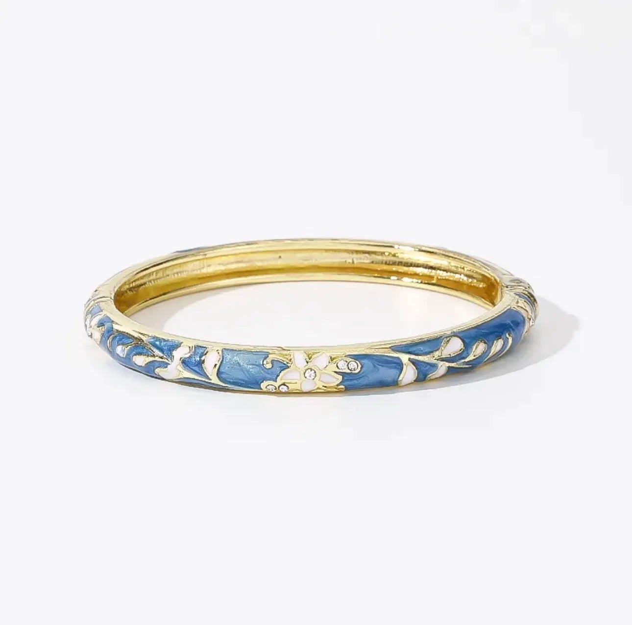 Ethnic Floral Enamel Bangle