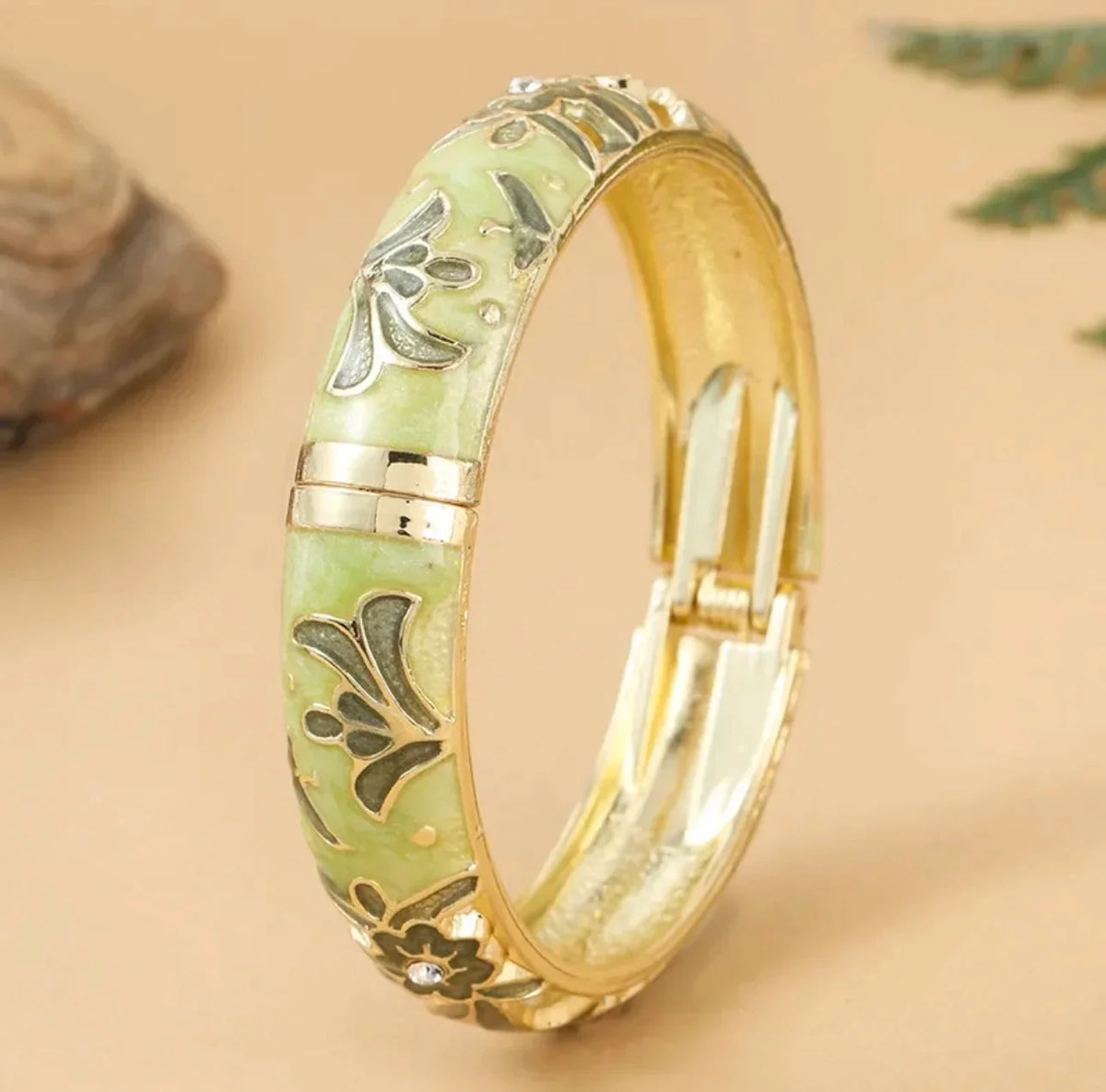 Floral Cloisonné Bangle