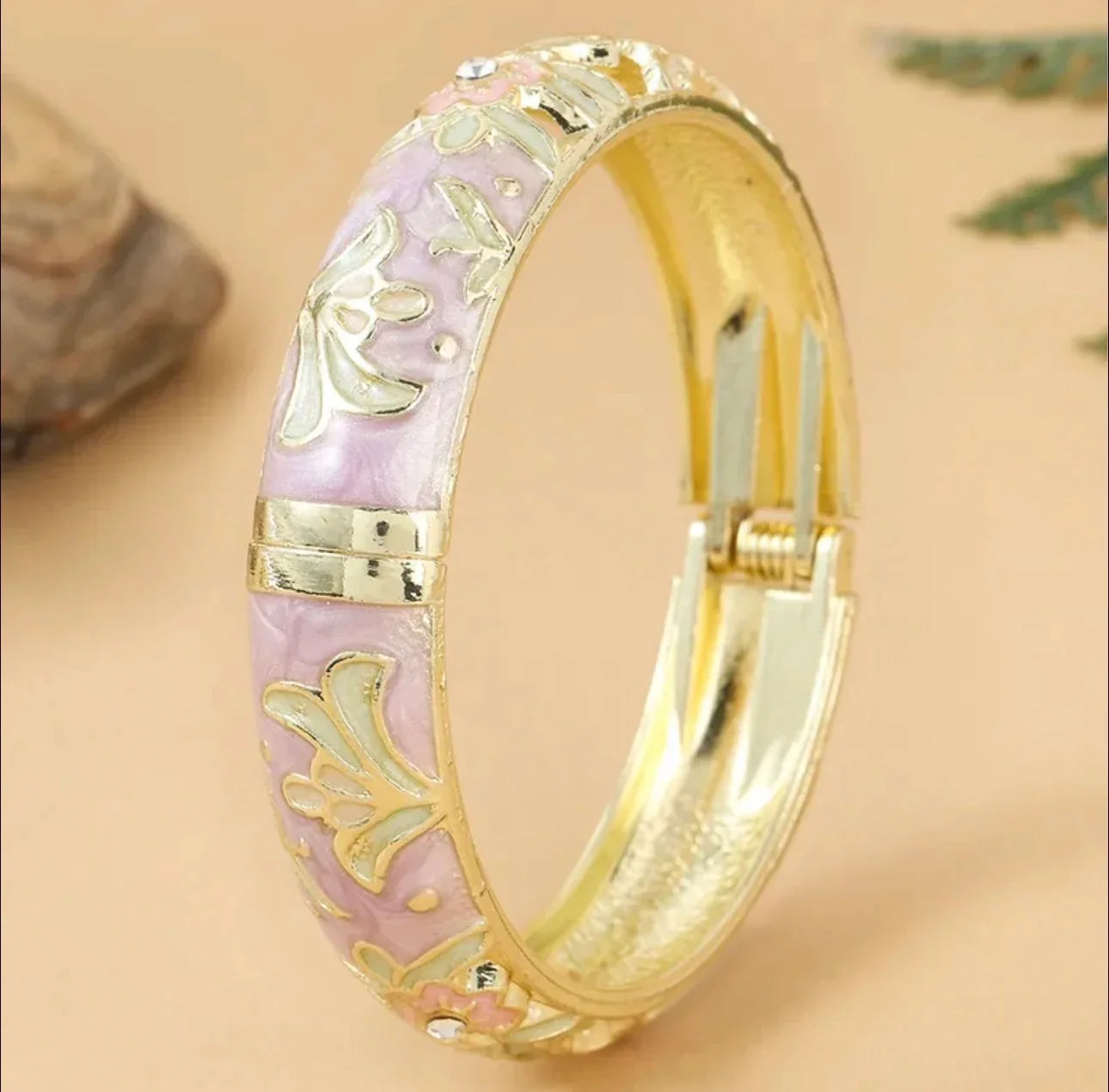 Floral Cloisonné Bangle