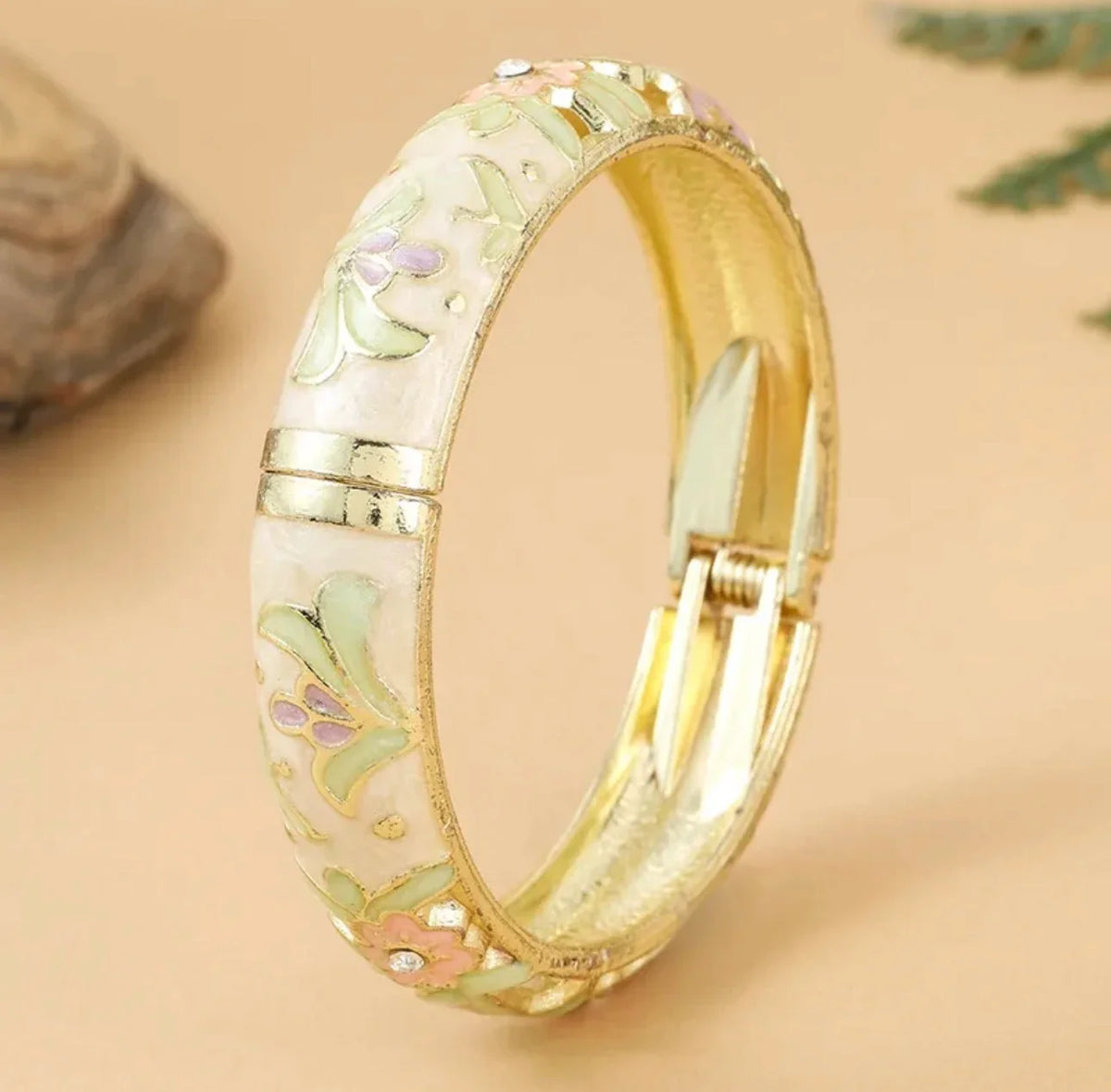 Floral Cloisonné Bangle