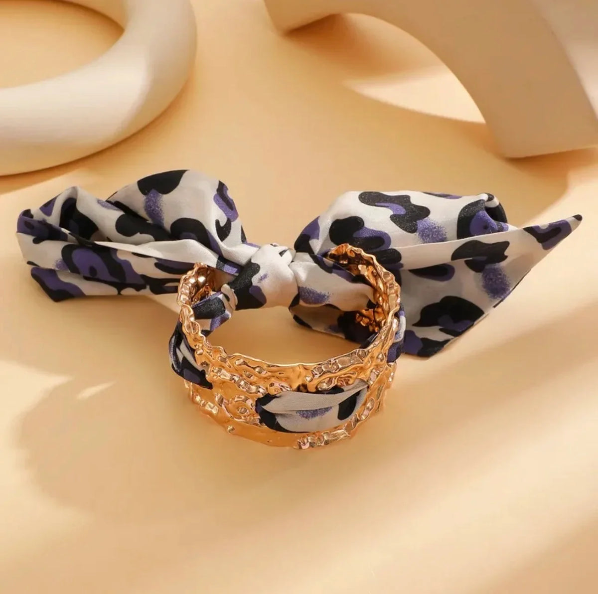 Retro Y2K Leopard Print Bracelet
