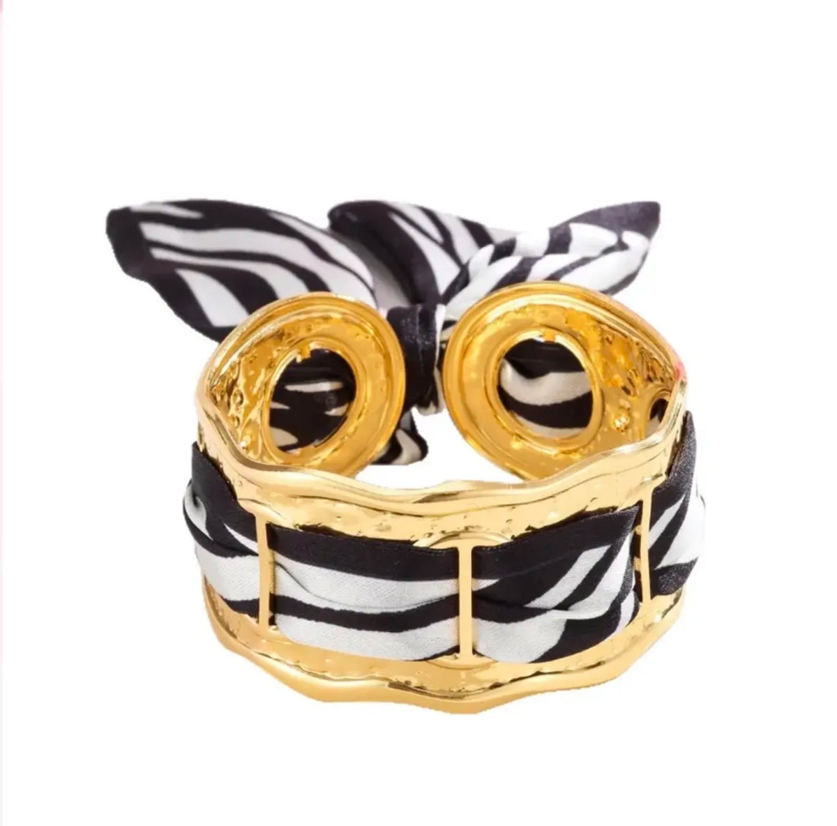 Round Fabric-Inlay Bangle